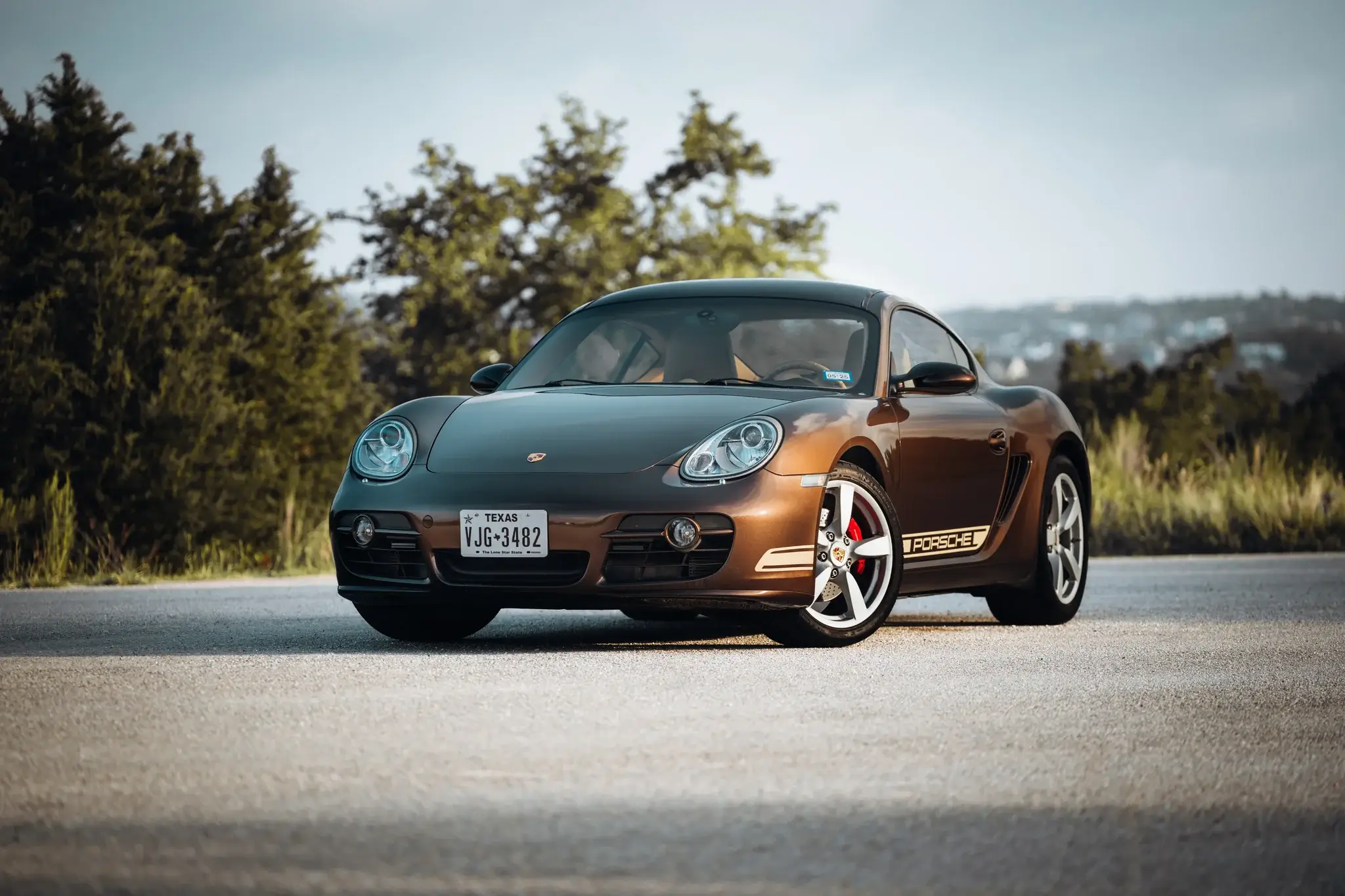 42k-Mile 2008 Porsche 987 Cayman S 6-Speed Macadamia Metallic