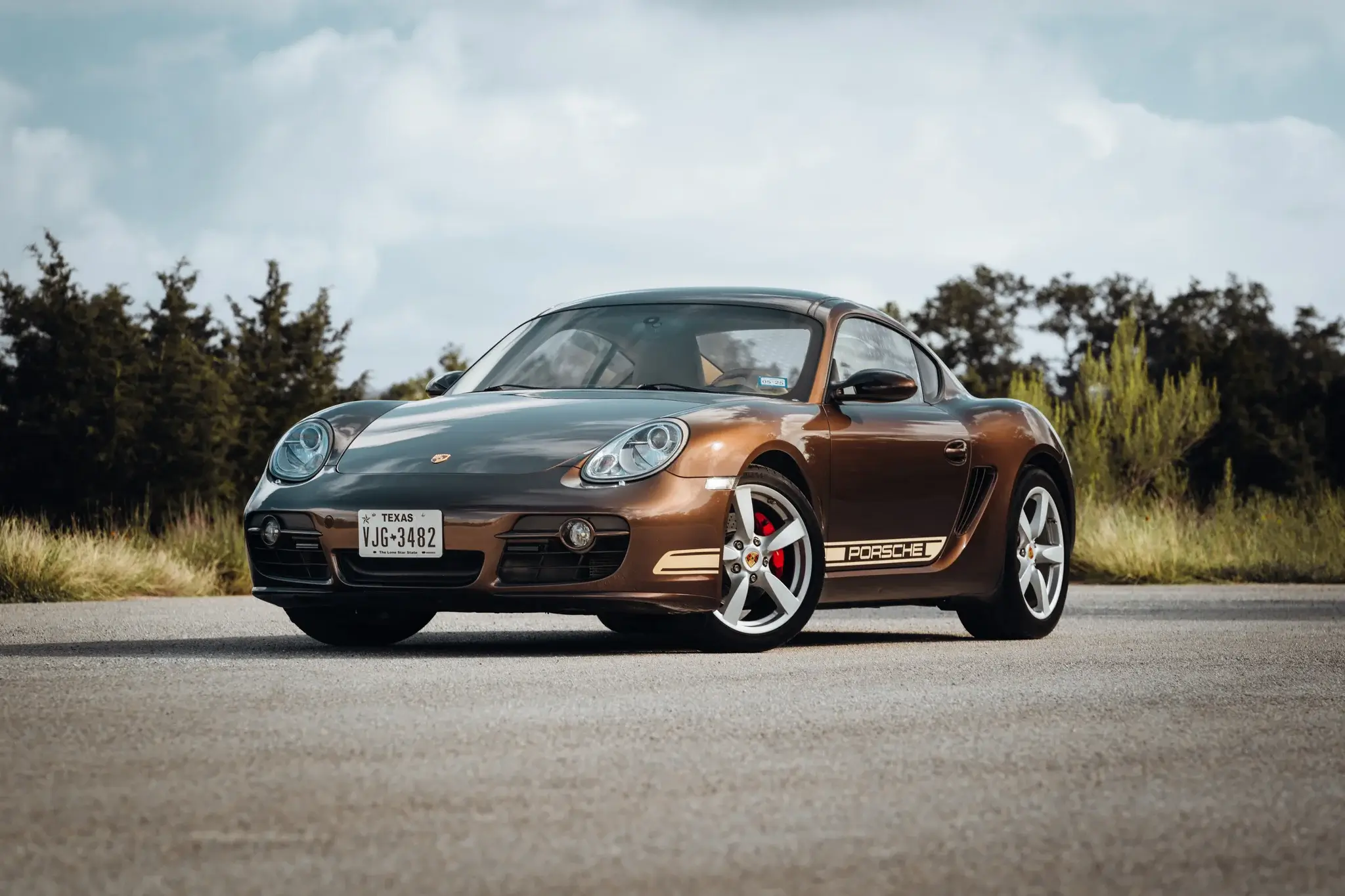 M 42k-Mile 2008 Porsche 987 Cayman S 6-Speed Macadamia Metallic