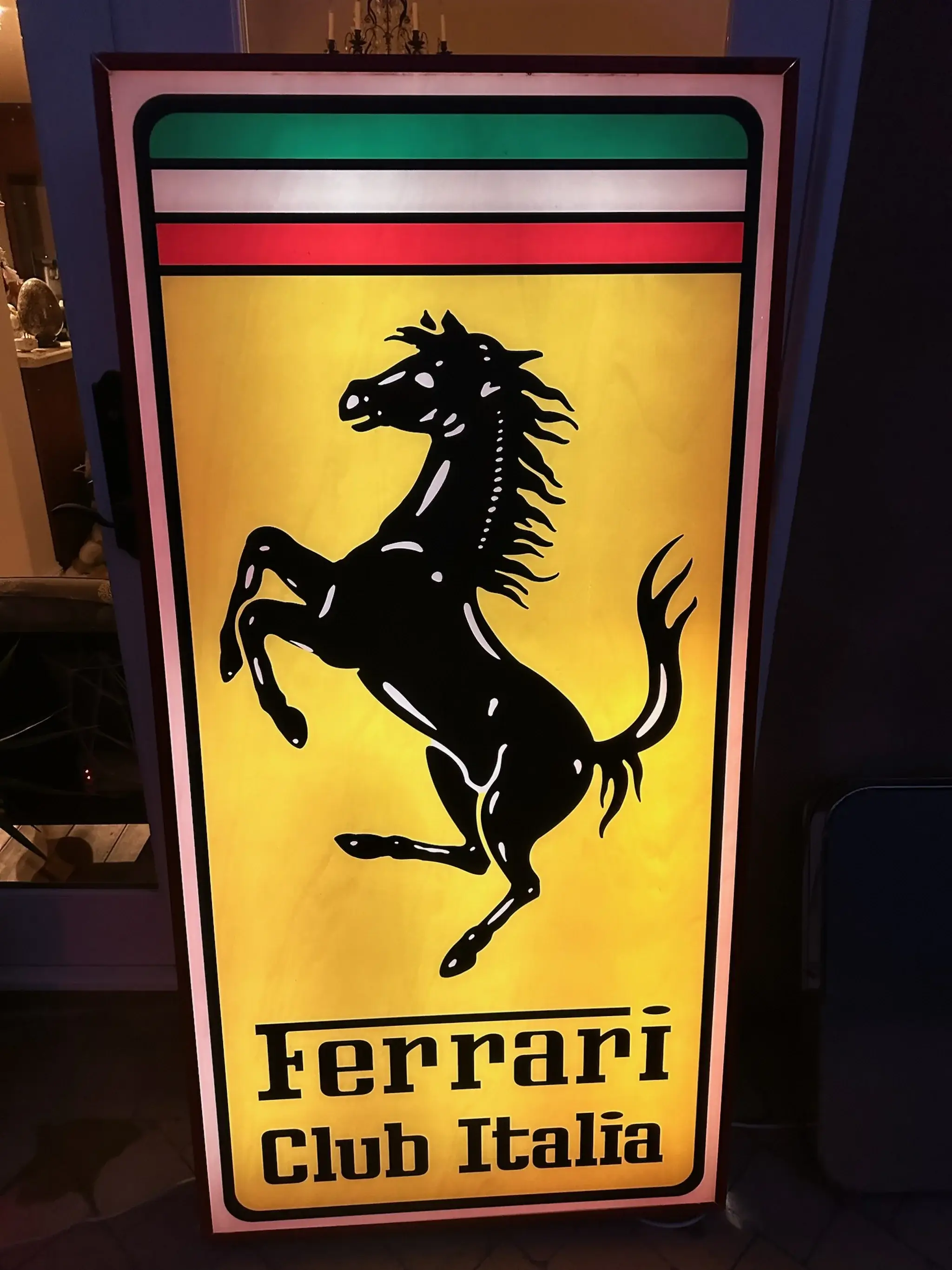 MP: Authentic Illuminated Ferrari Club Italia Sign | PCARMARKET