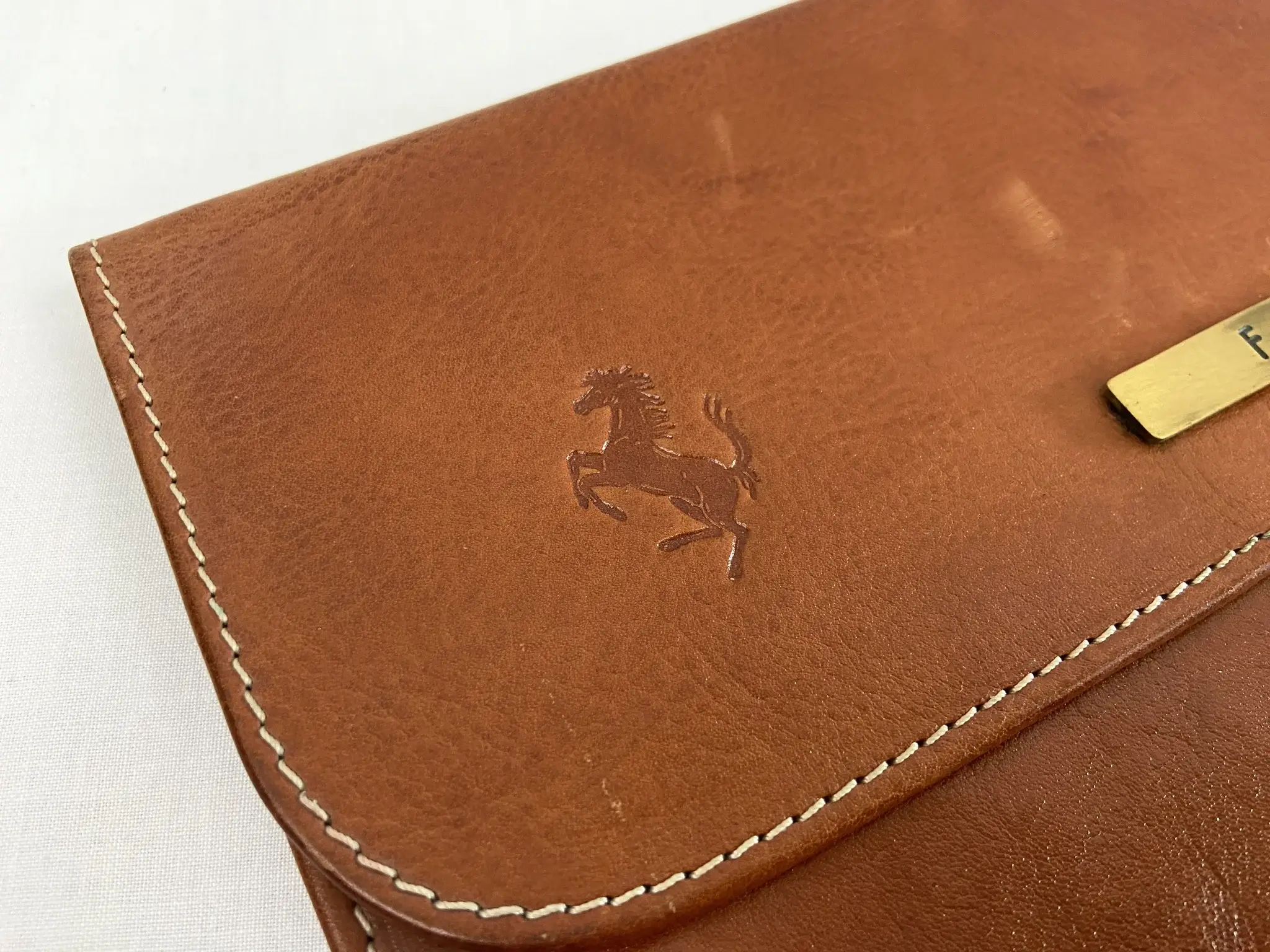 MP: Schedoni Ferrari F40 Leather Document Pouch | PCARMARKET