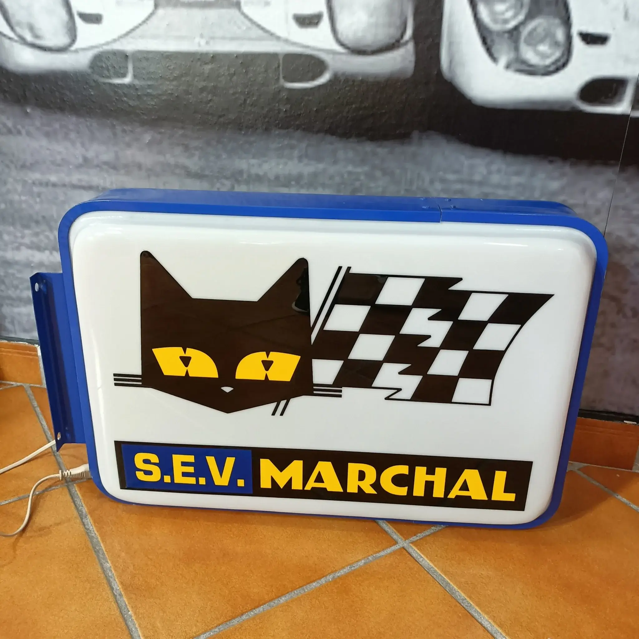 No Reserve Illuminated S.E.V. MARCHAL Sign | PCARMARKET