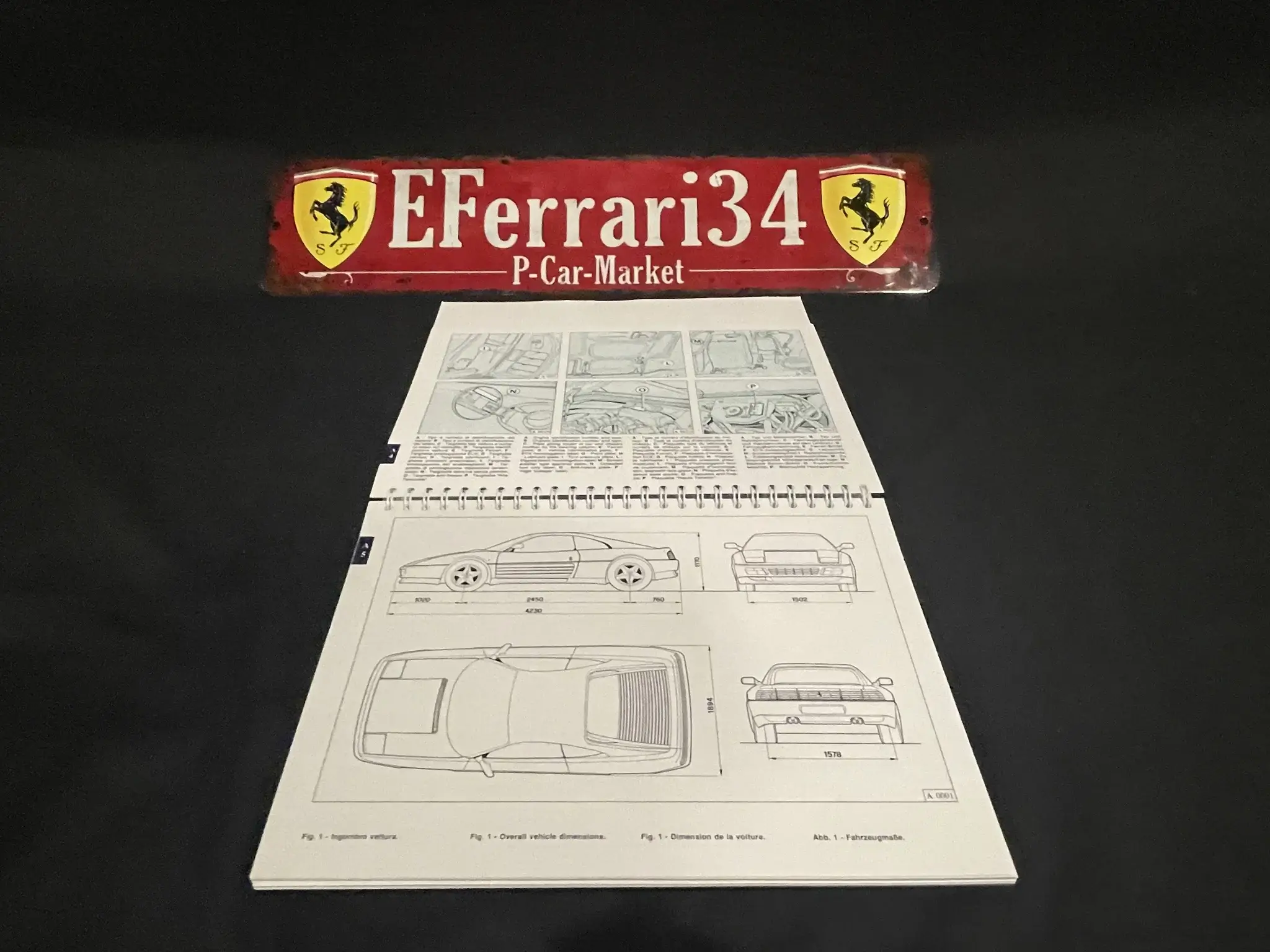 MP: Ferrari 348 Full authentic Factory Workshop Manual Set