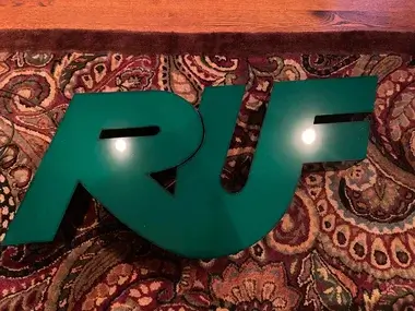 MP: Authentic Large Illuminated RUF Sign | PCARMARKET