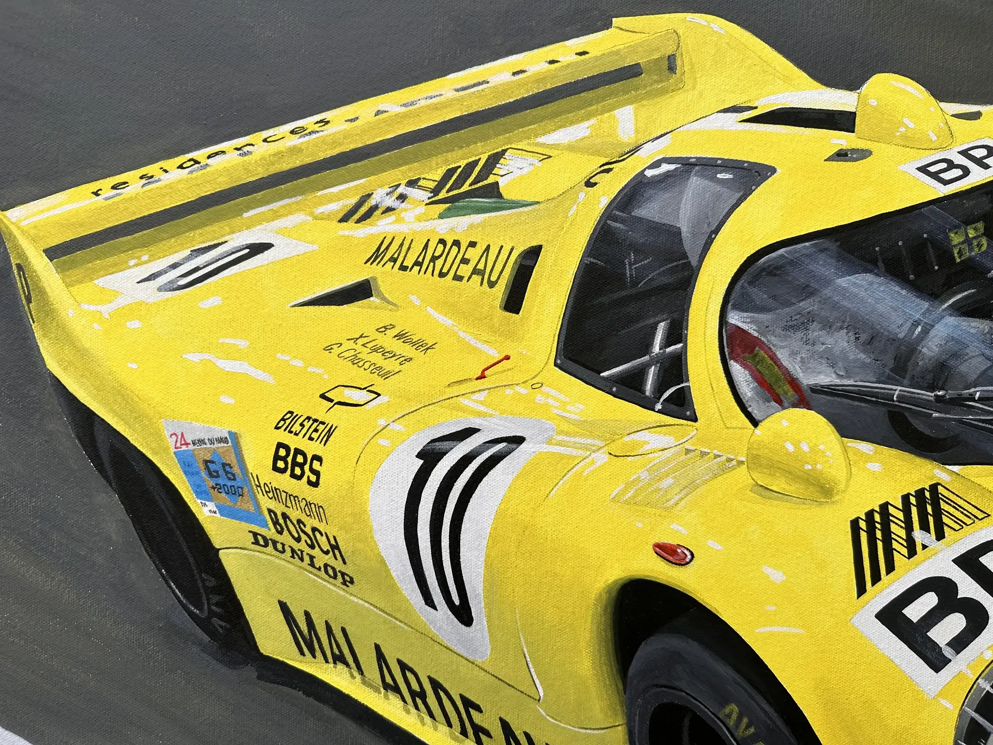 Original Painting of the Kremer Porsche 917 K81 by Mike Zagorski
