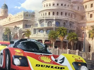 No Reserve "Porsche Dunlop/Shell 962 #17" by Greg Stirling | PCARMARKET