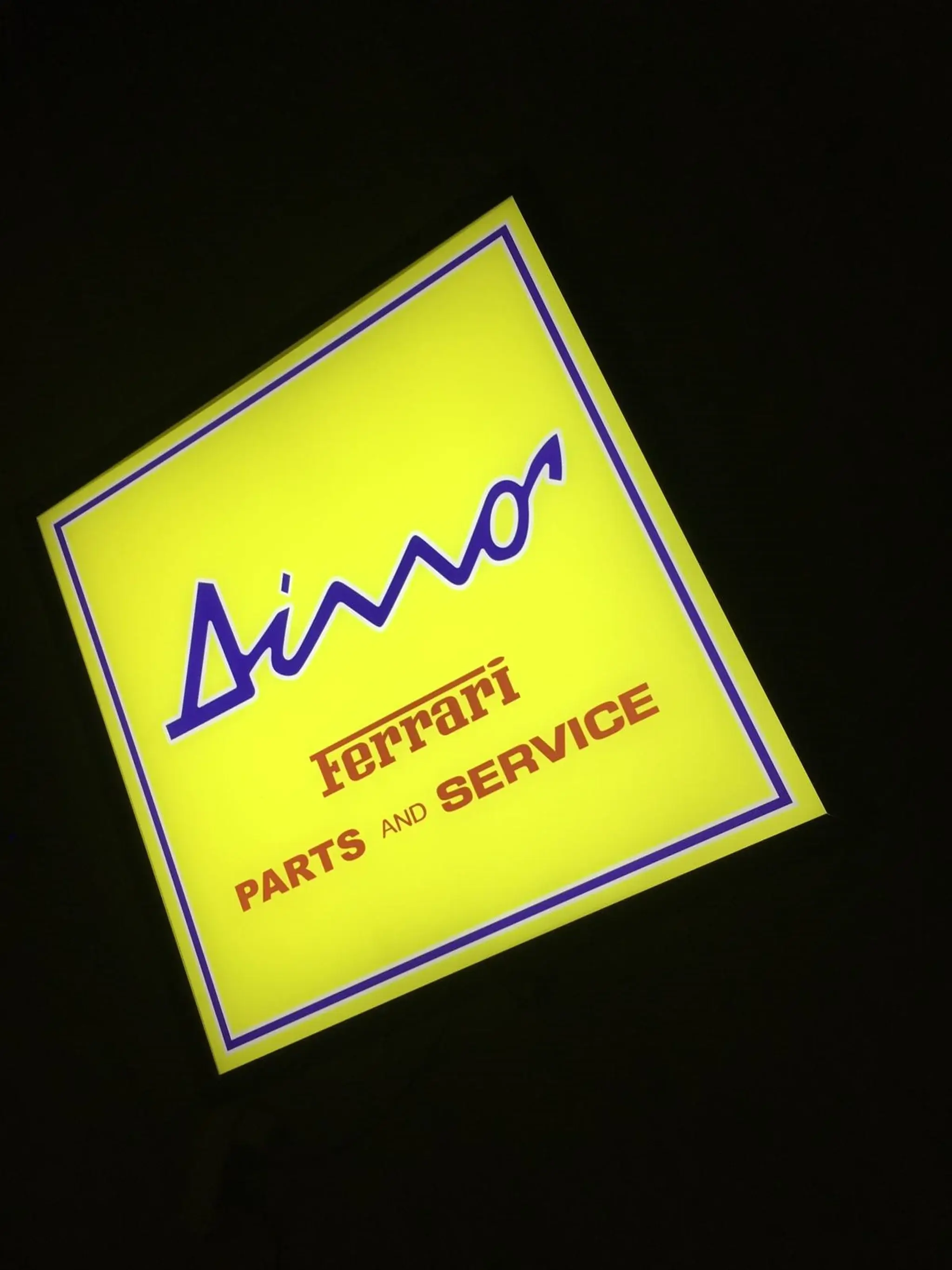No Reserve Dino Ferrari Parts and Service Style Sign | PCARMARKET