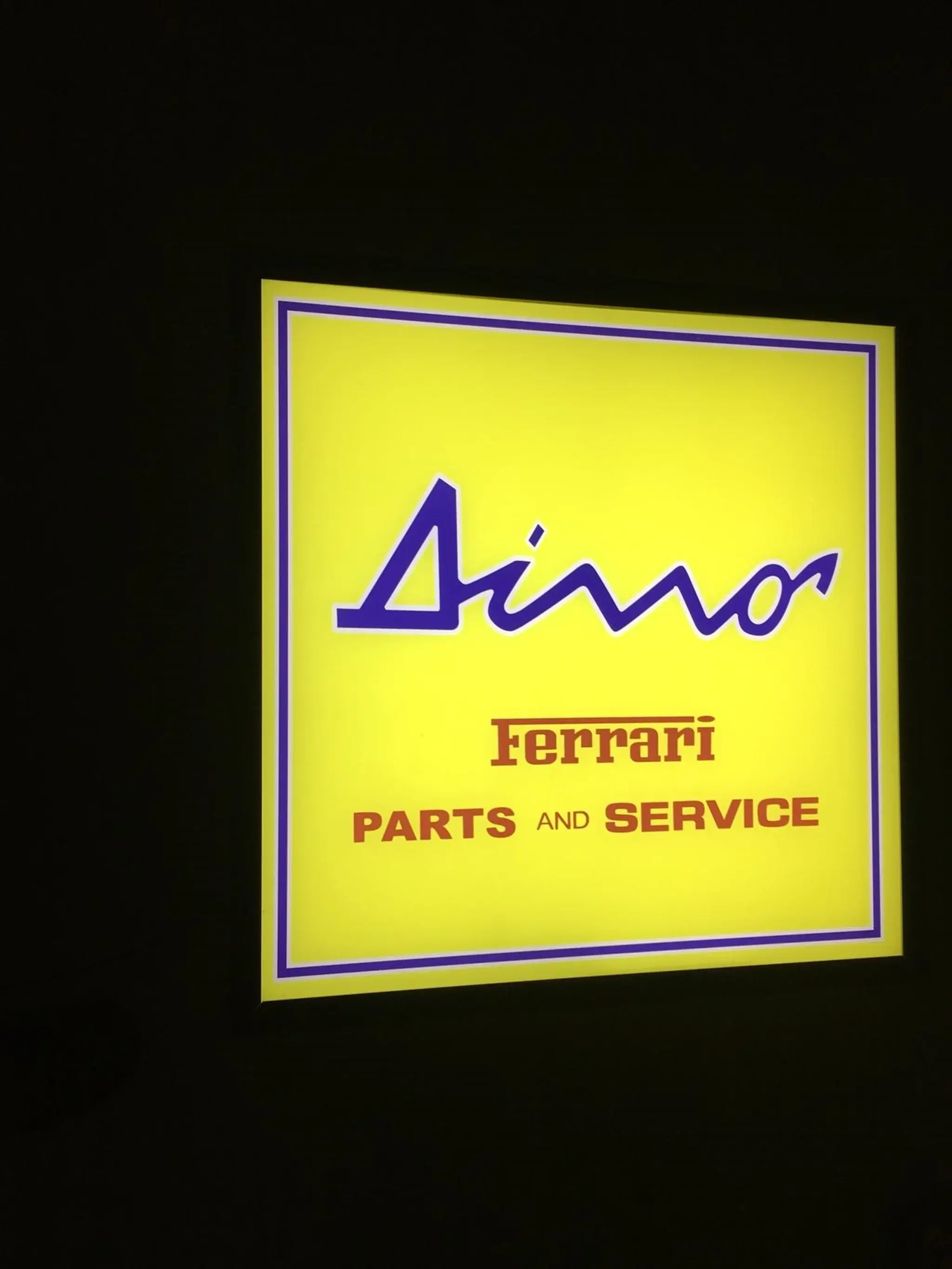 No Reserve Dino Ferrari Parts and Service Style Sign | PCARMARKET