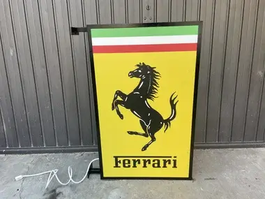 MP: Double-Sided Illuminated Ferrari Dealership Sign | PCARMARKET