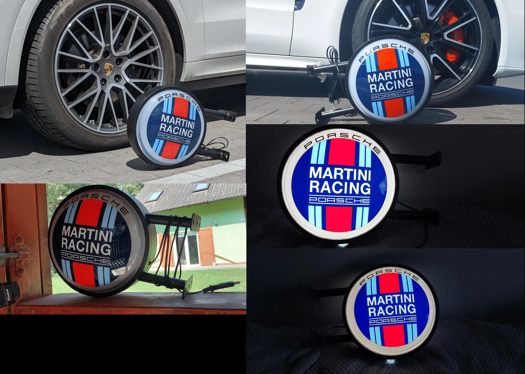 No Reserve Porsche Martini Racing Tabletop Clock | PCARMARKET
