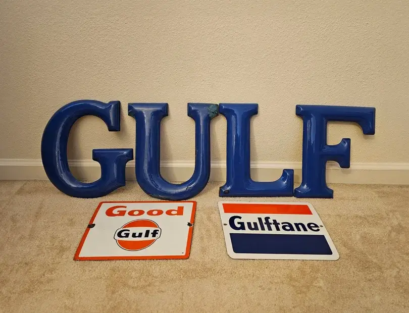 MP: Gulf Gas Station Sign Collection | PCARMARKET