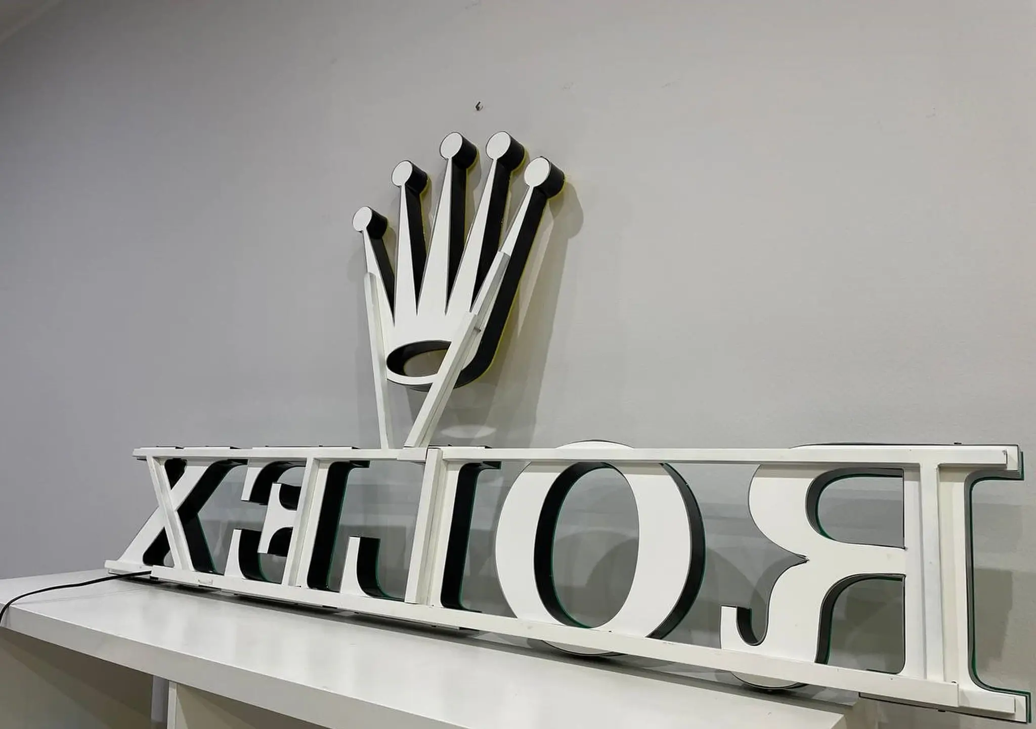 Large Illuminated Rolex Sign | PCARMARKET