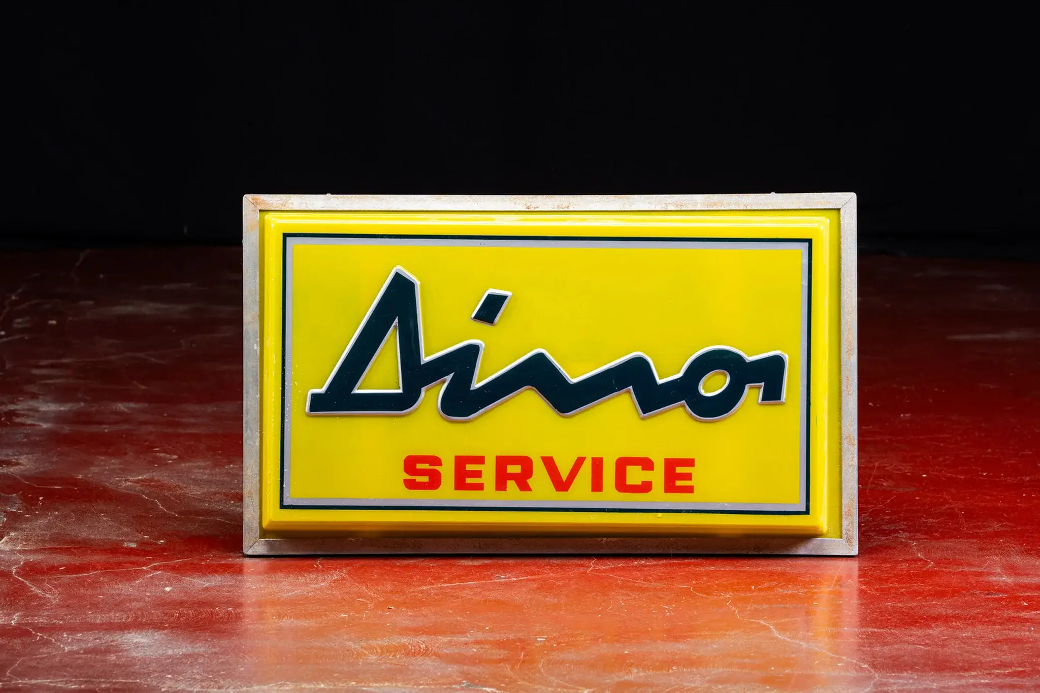 MP: 70's Original Dino Ferrari Service Sign | PCARMARKET
