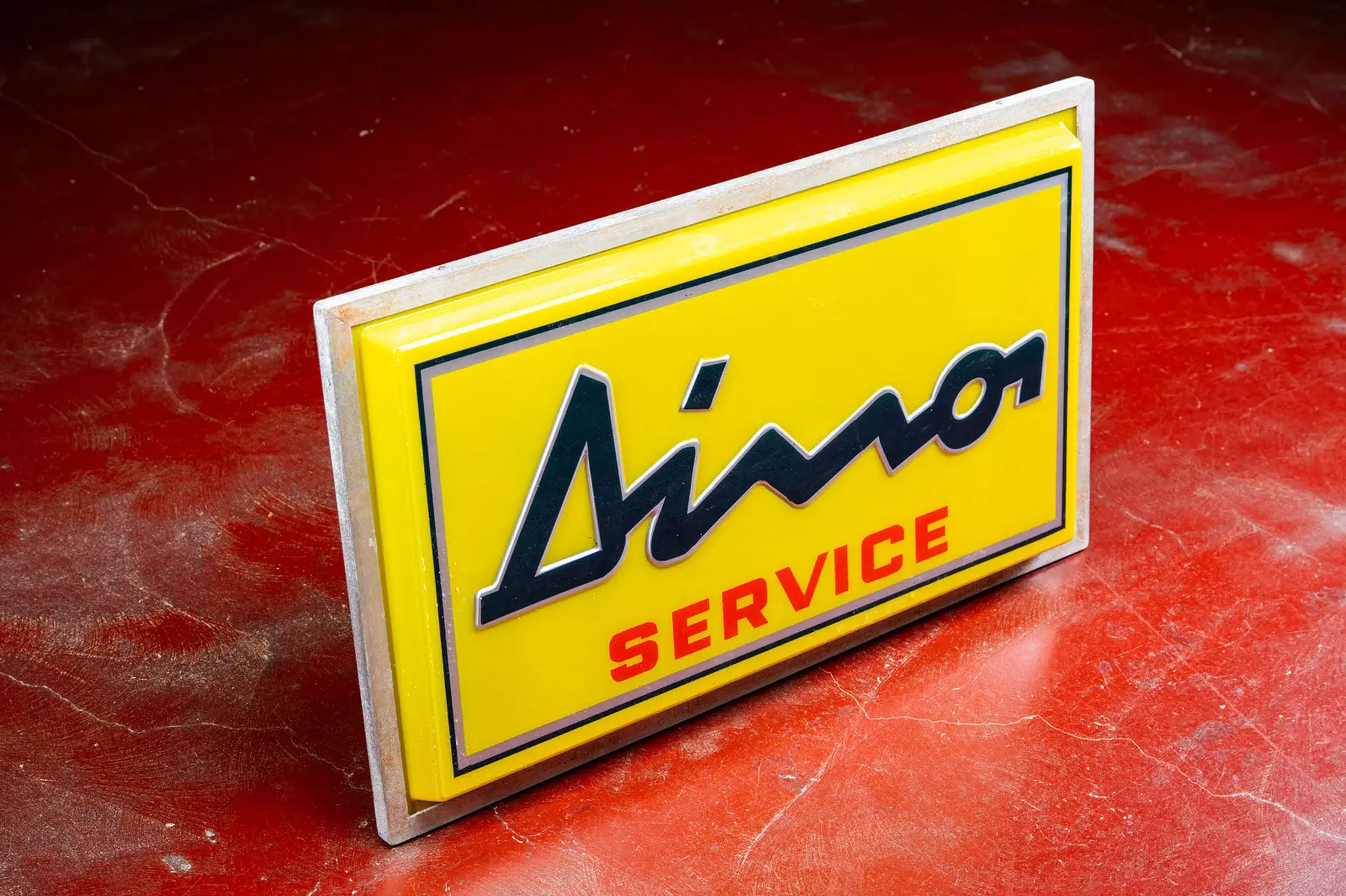 MP: 70's Original Dino Ferrari Service Sign | PCARMARKET