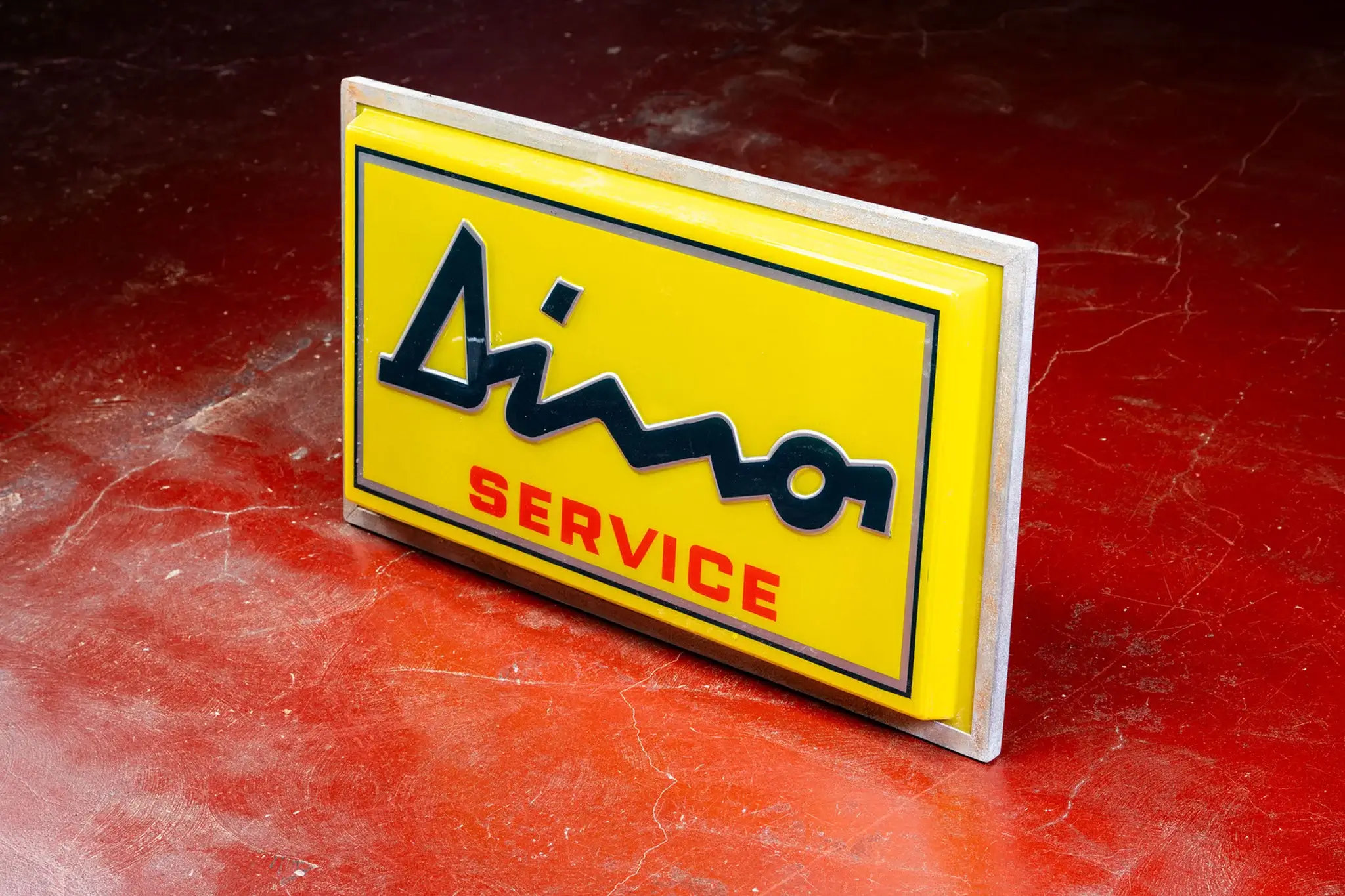 MP: 70's Original Dino Ferrari Service Sign | PCARMARKET