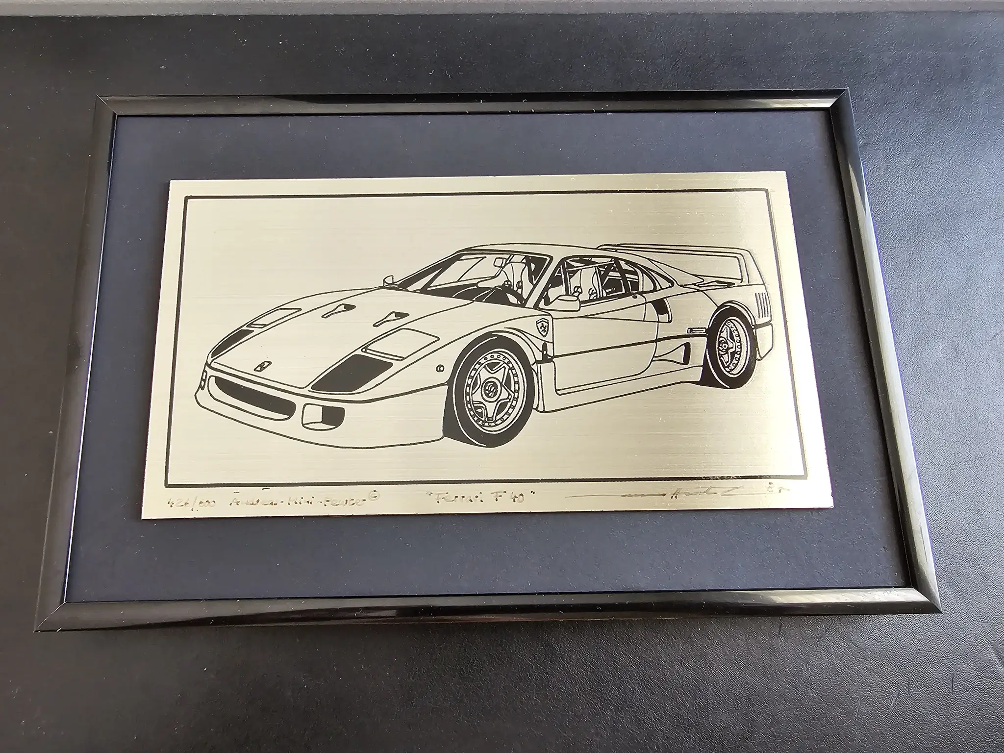 No Reserve Ferrari F40 Art by Andreas Hentrich 426/600 | PCARMARKET