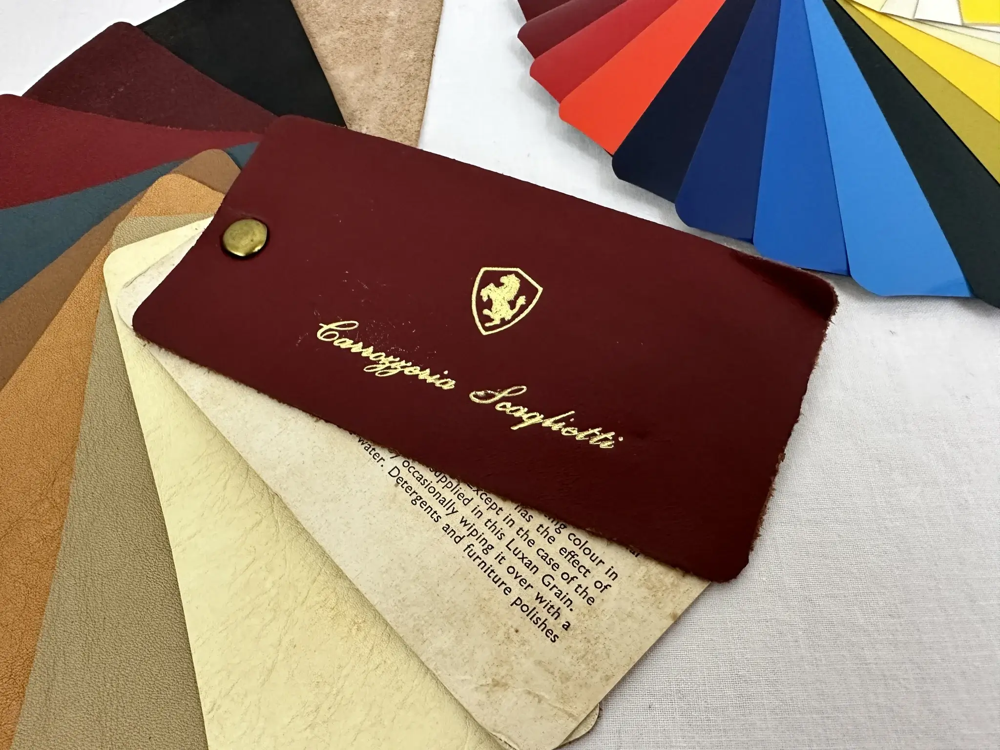 70's Ferrari Carrozzeria Scaglietti Color Range Paint and Leather
