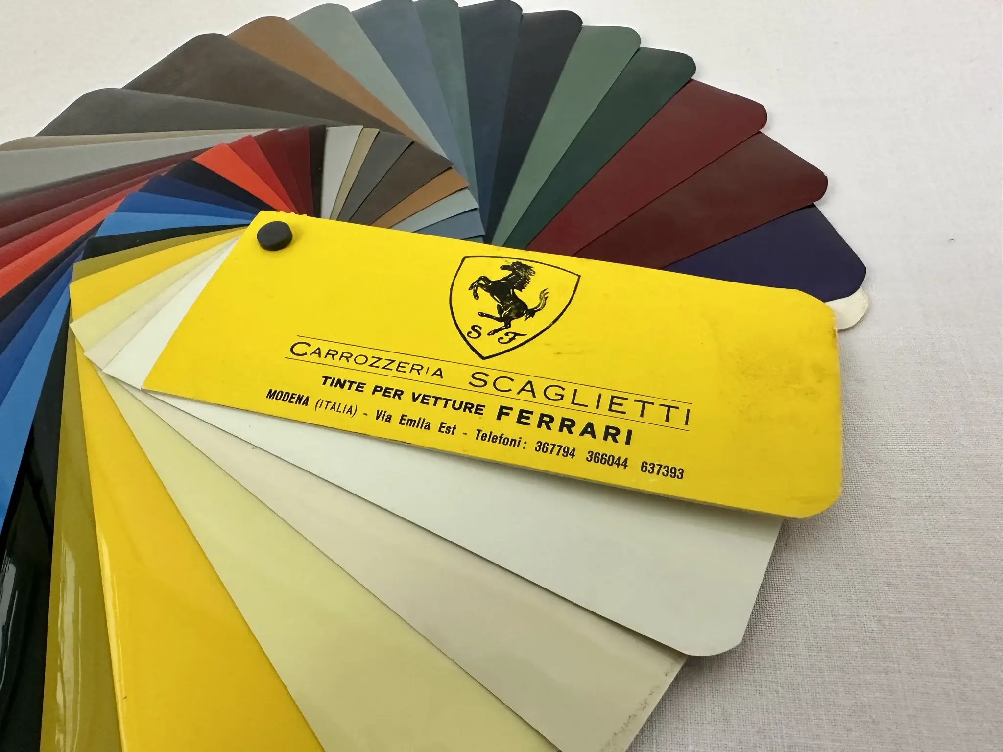 70's Ferrari Carrozzeria Scaglietti Color Range Paint and Leather