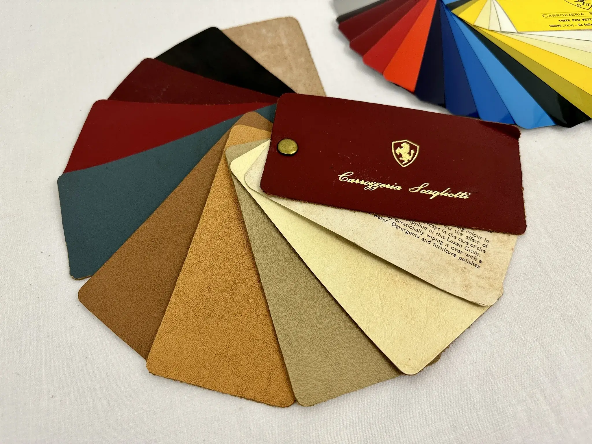 70's Ferrari Carrozzeria Scaglietti Color Range Paint and Leather