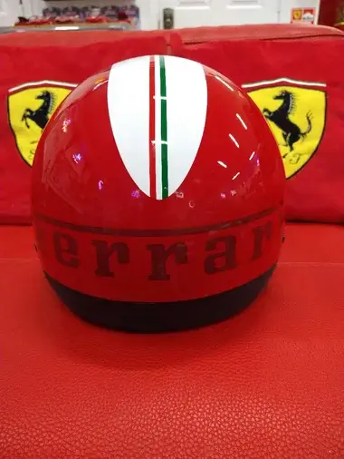 No Reserve Brand New Rosso Corsa Ferrari Helmet | PCARMARKET