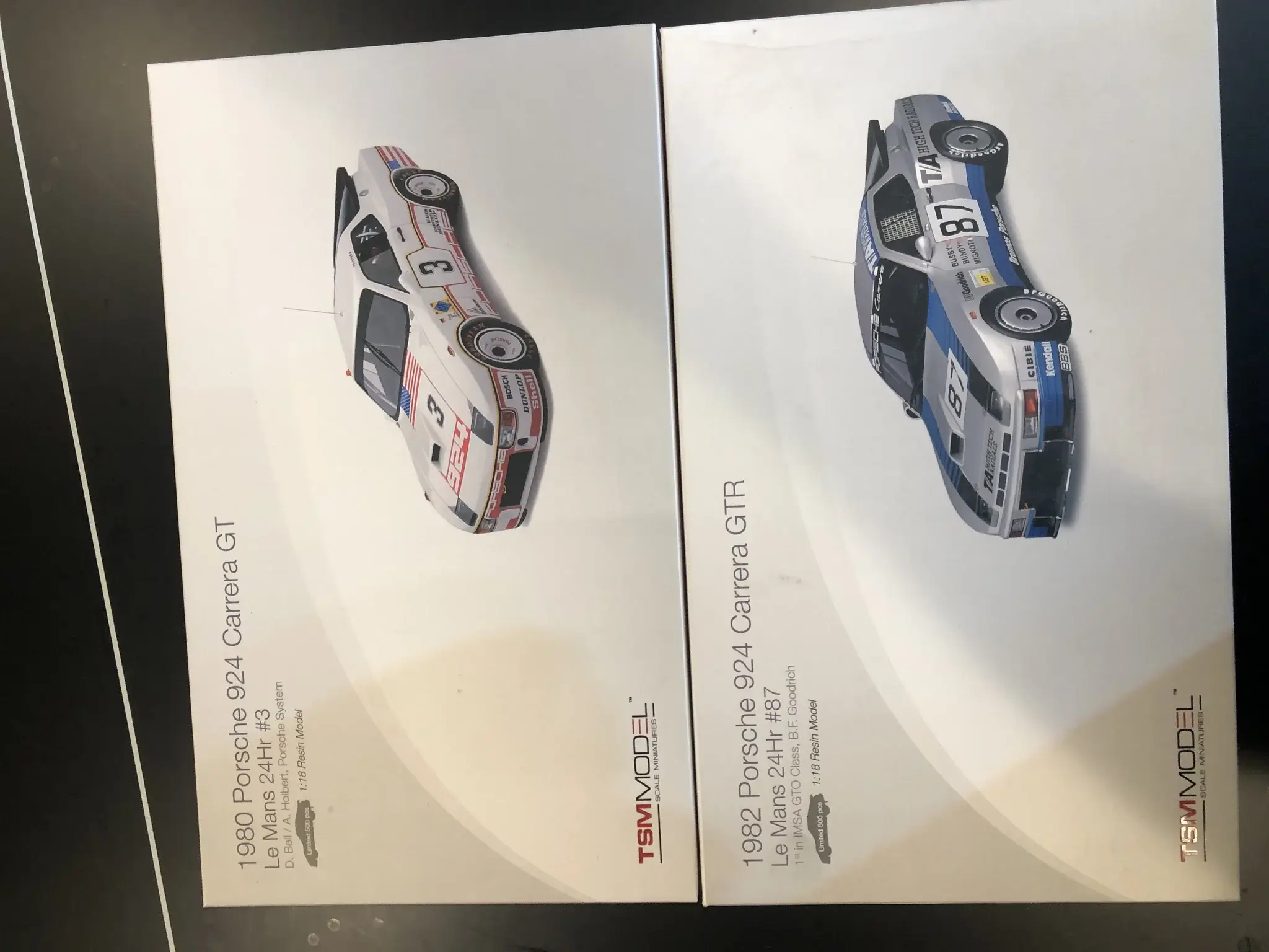 No reserve brand new 1/18 scale TSM Models: 924 GT and 924 GTR