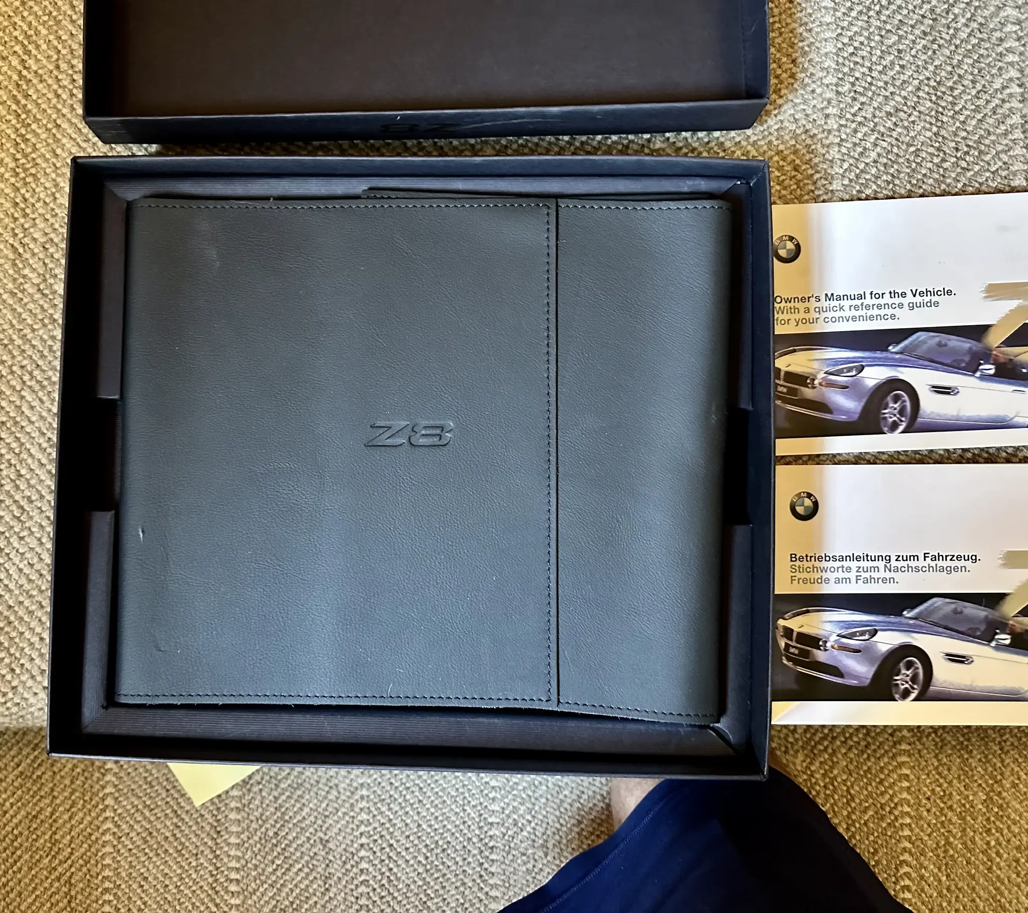 BMW Z8 Memorabilia, Accessories, Owners Manuals and Launch Kit