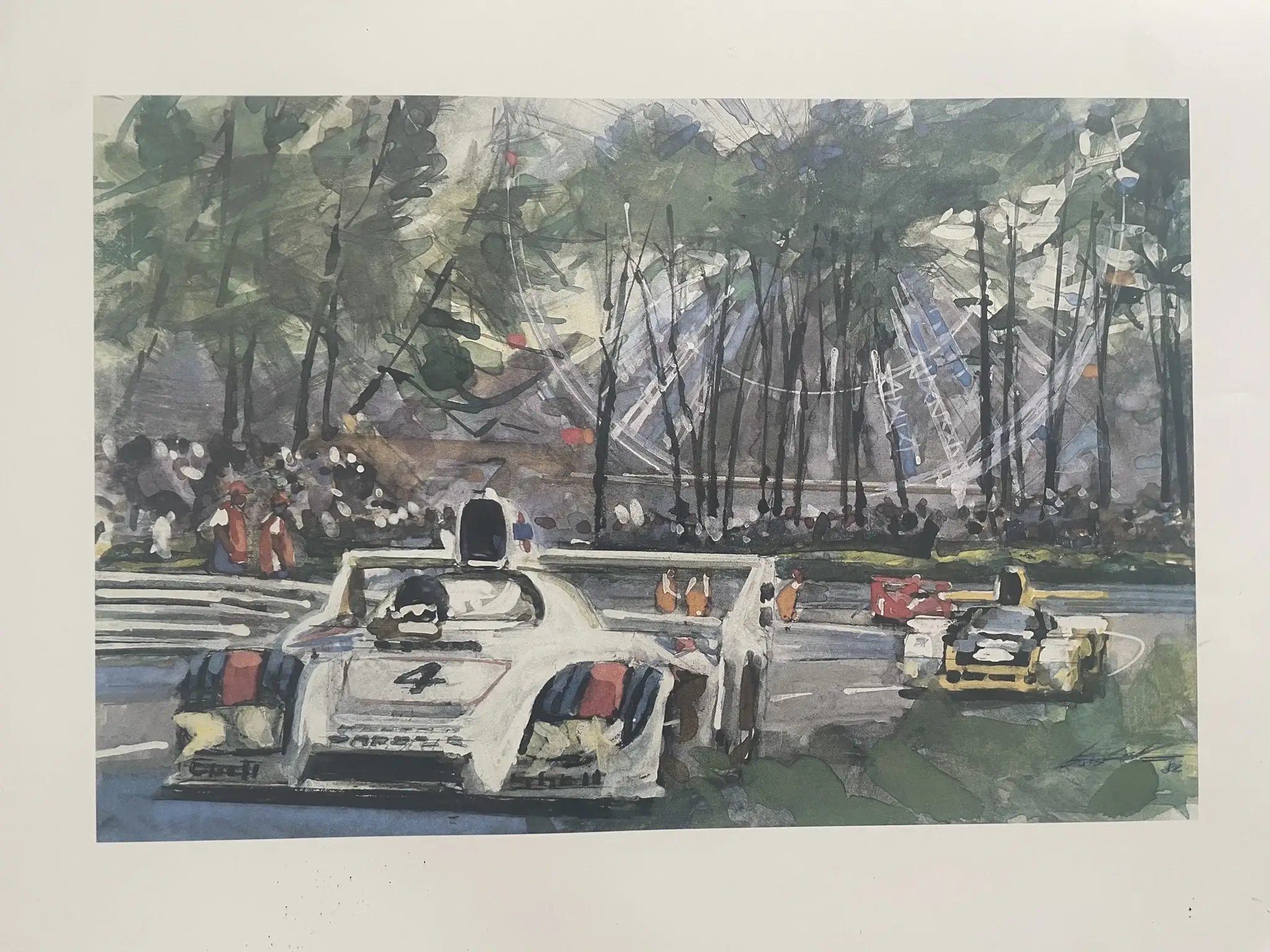 MP: Walter Gotschke 1988 Porsche Calender and Framed Prints