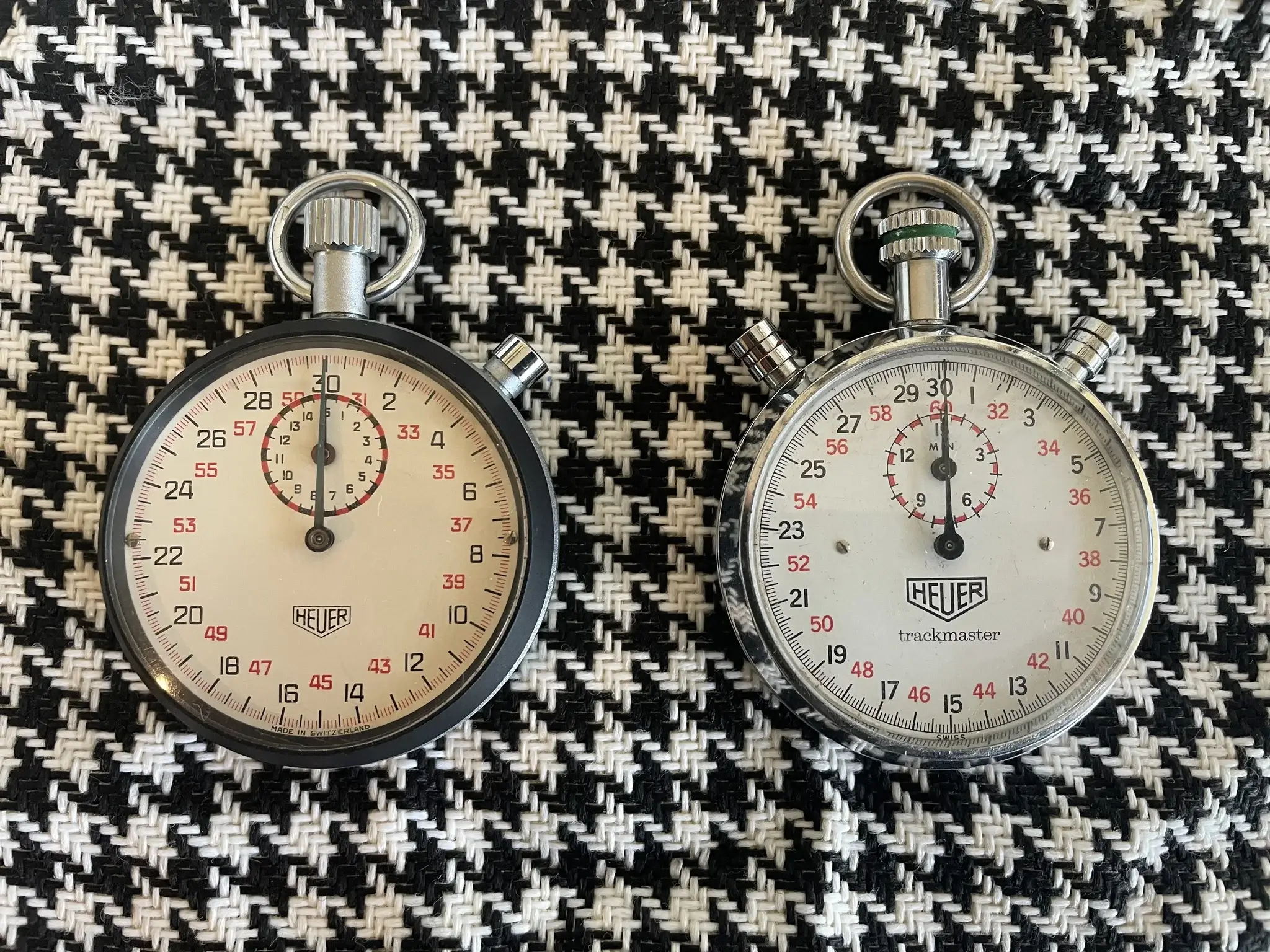 No Reserve Heuer Trackmaster 8032 & 7700 Stopwatch | PCARMARKET