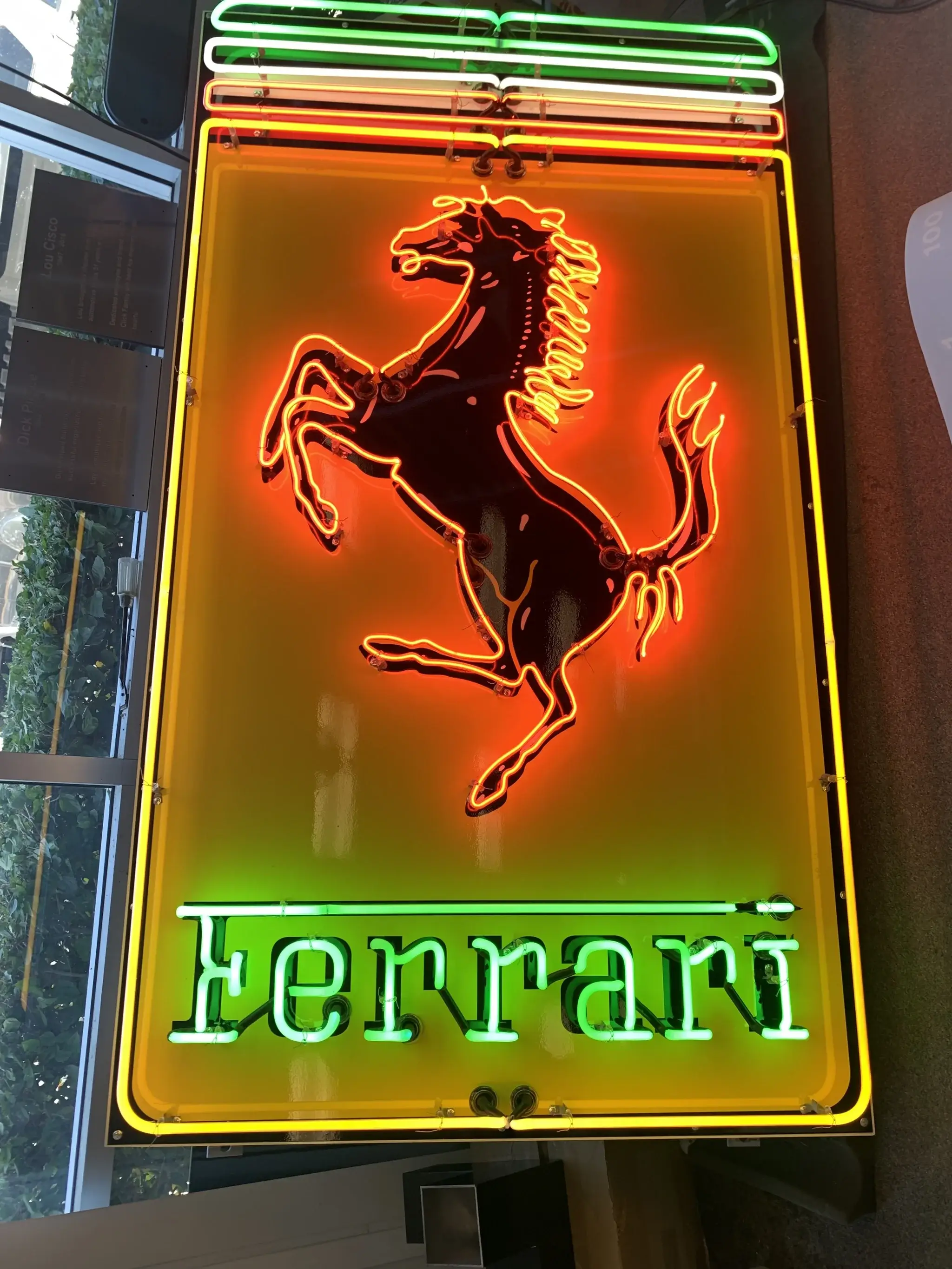 MP: Neon Ferrari Prancing Horse Sign (73