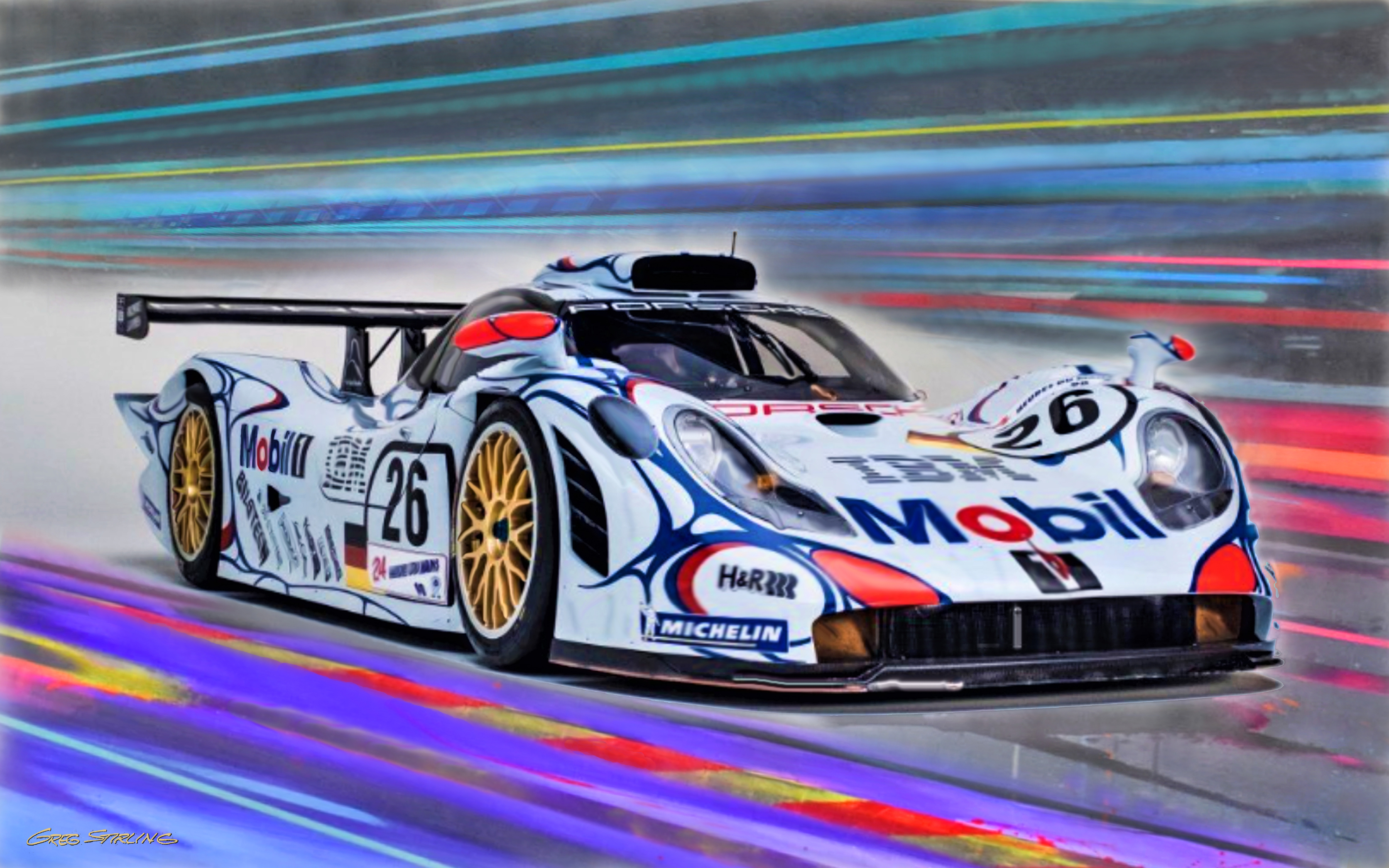 ポルシェ 911 GT1 Winner Le Mans 1998 Le Mans icon of the GT1-era: The winning Porsche from 1998