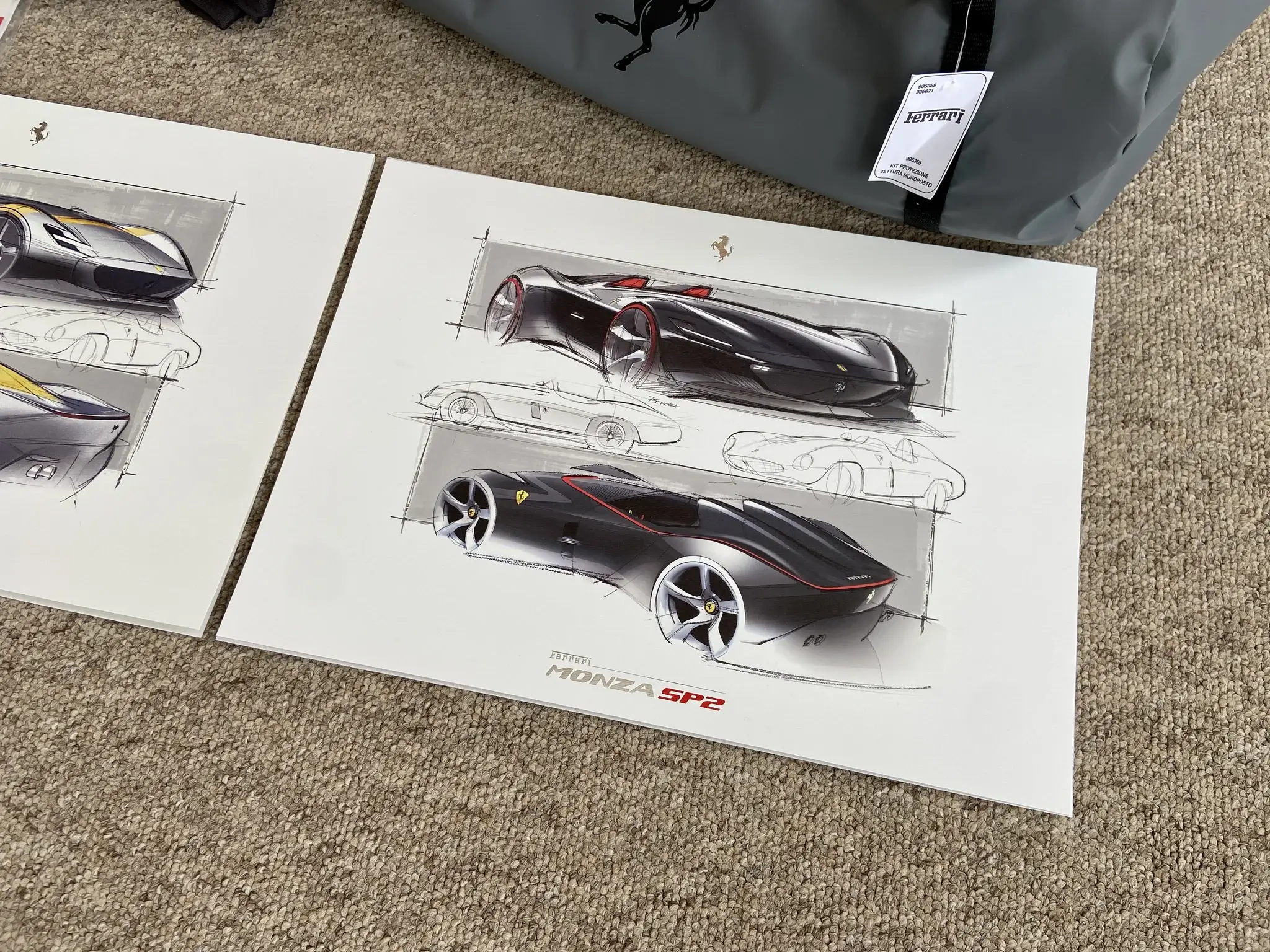 Original Ferrari Monza SP2 Driver & Co-Driver Apparel and Original