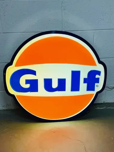 Illuminated Gulf Sign | PCARMARKET