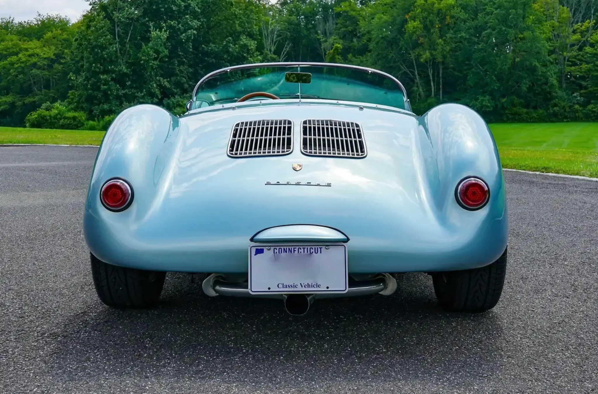 Miniature Spark Porsche 550 Spyder 1955 Bleue - 1/12 - Résine (45 004 7900)