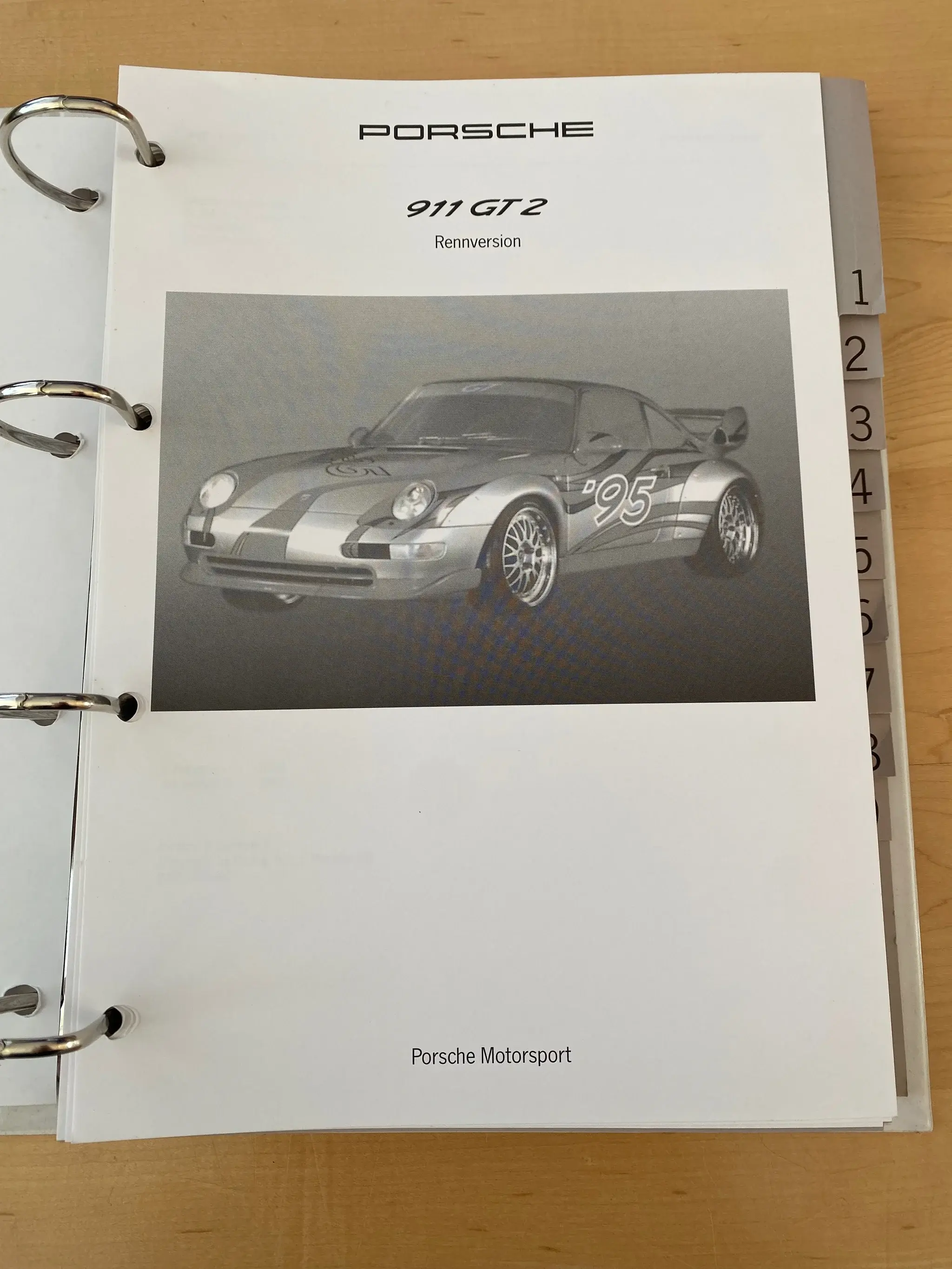 MP: Complete Original Porsche 993 GT2 Owners Manual & Press
