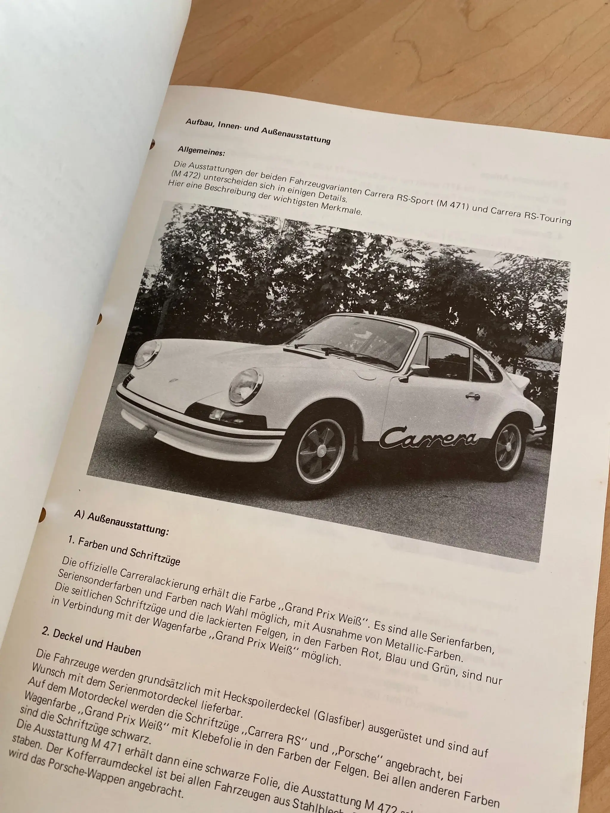 MP: 1973 Porsche Carrera RS Owners Manual Set | PCARMARKET