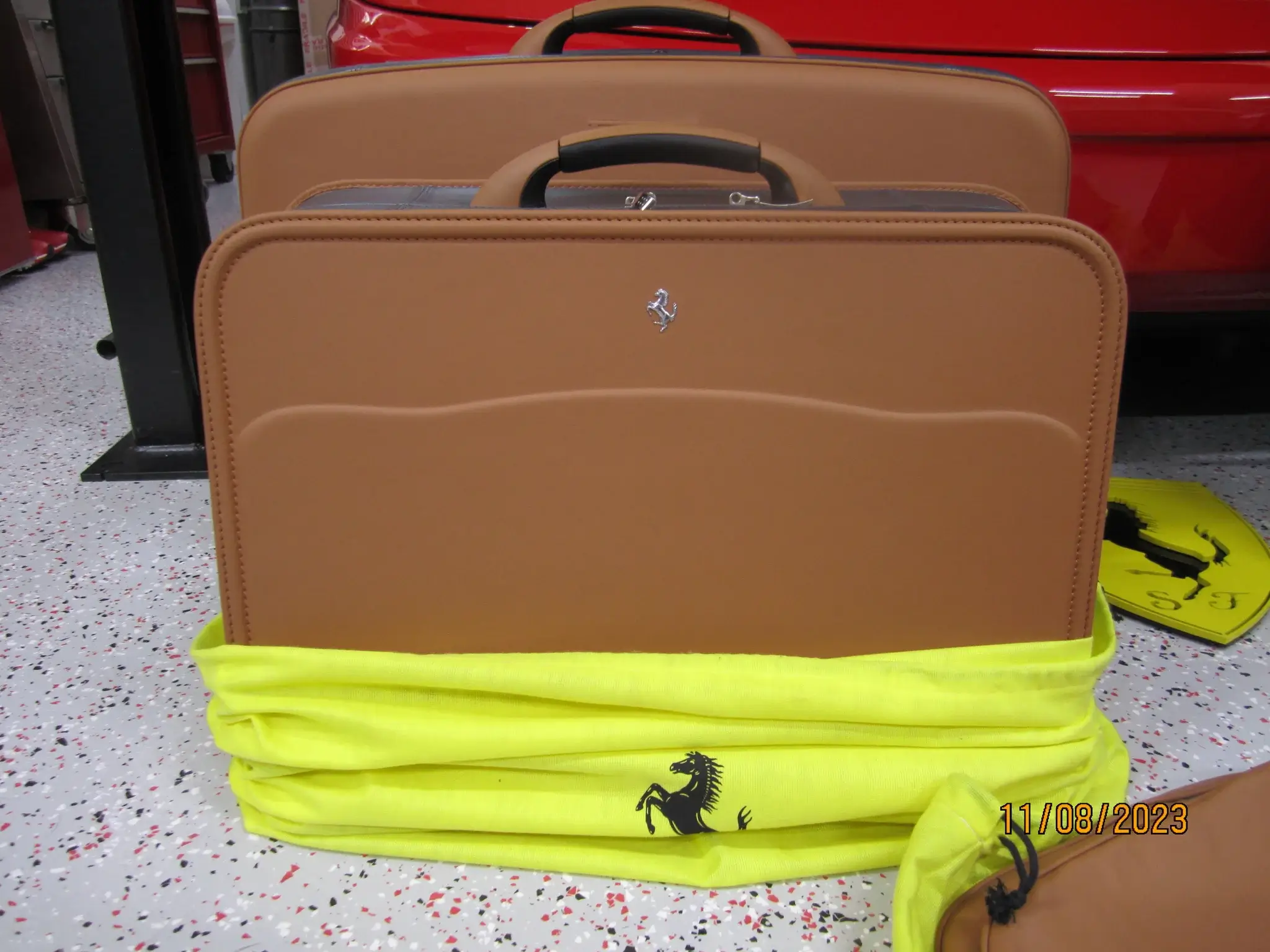 MP: Five Piece Ferrari F430 Luggage Set by Schedoni | PCARMARKET