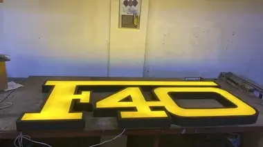No Reserve Illuminated Ferrari F40 Style Sign | PCARMARKET