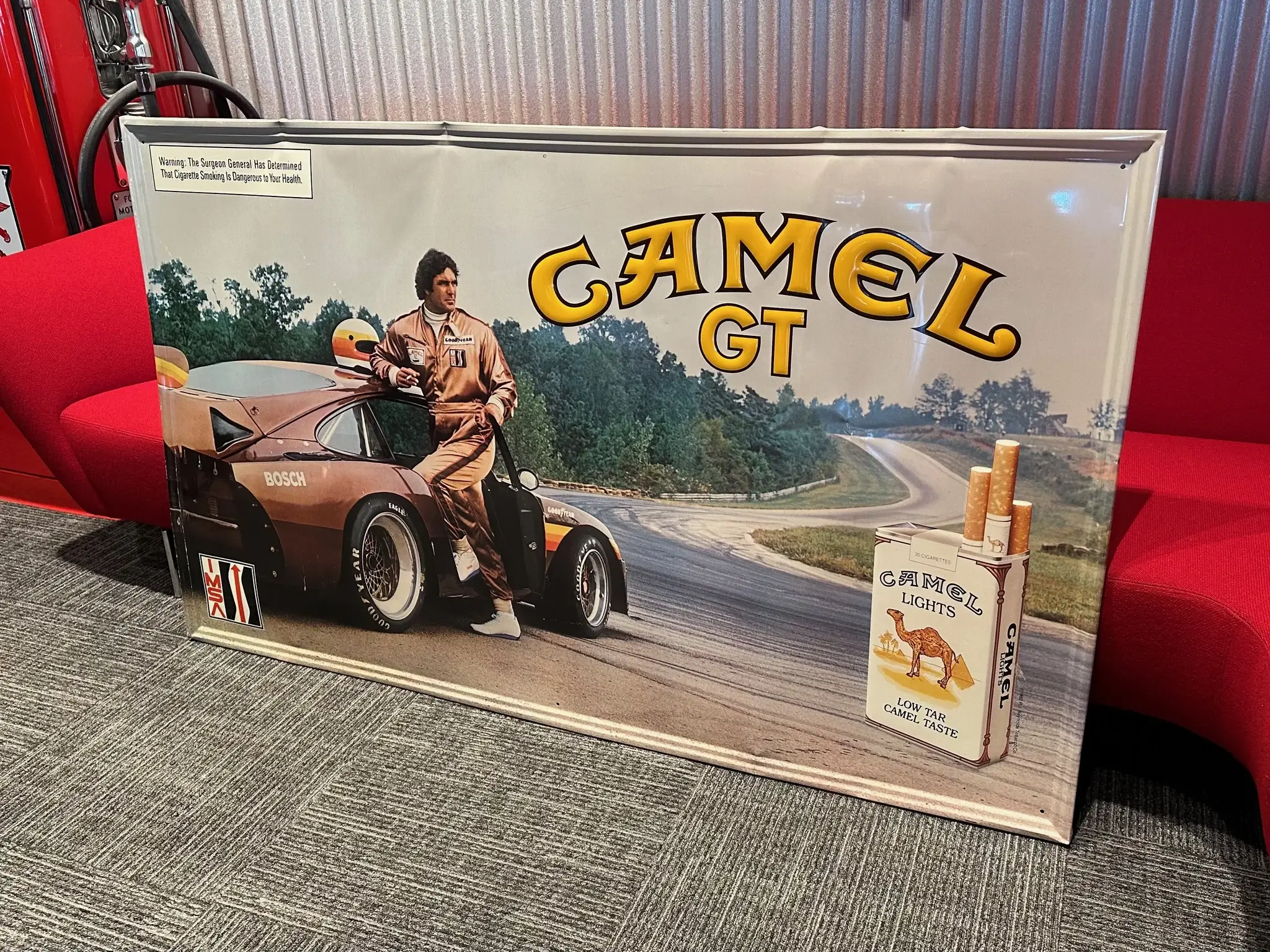 No Reserve Rare Barn Find IMSA Camel GT Porsche 935 Metal Sign (5