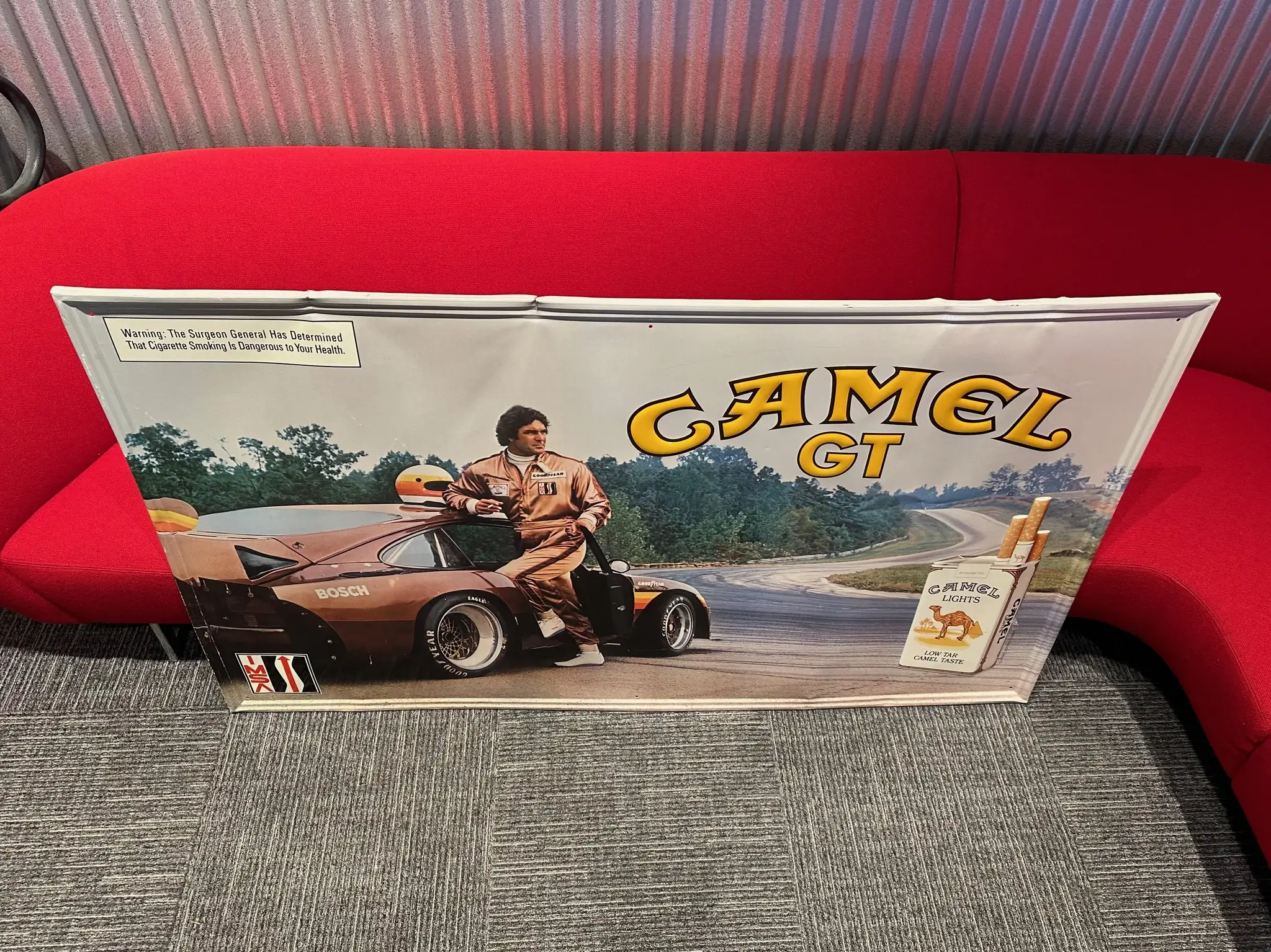 No Reserve Rare Barn Find IMSA Camel GT Porsche 935 Metal Sign (5
