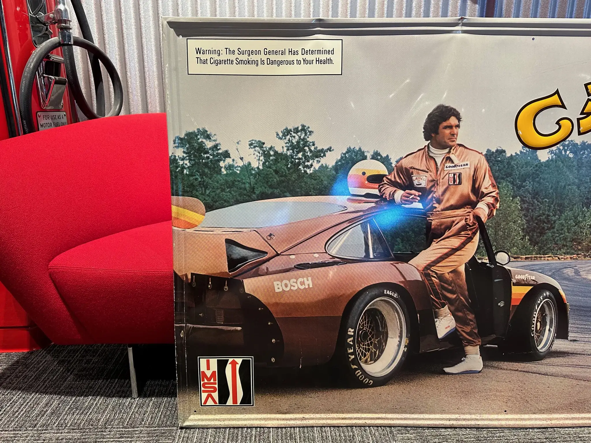 No Reserve Rare Barn Find IMSA Camel GT Porsche 935 Metal Sign (5