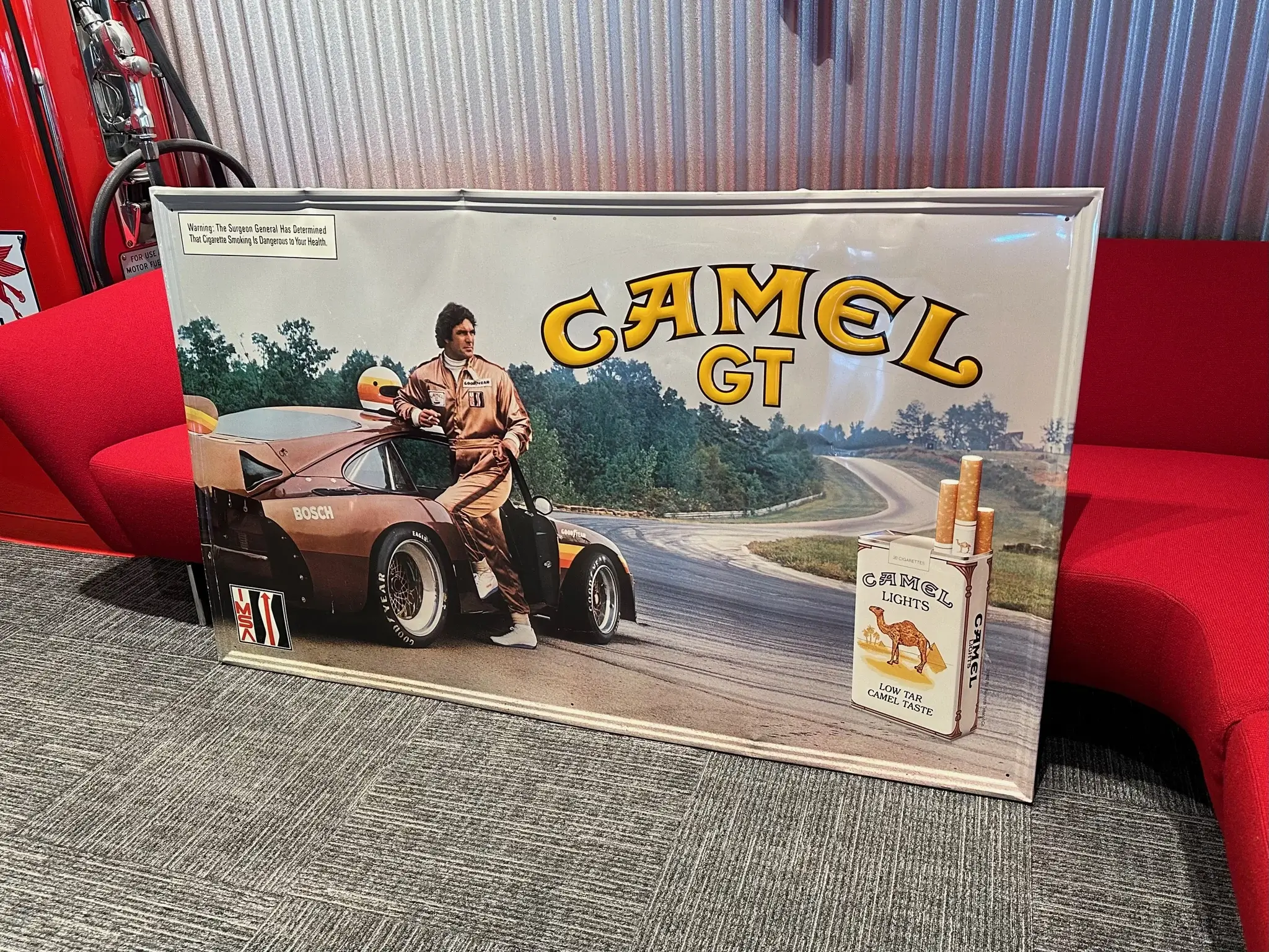 No Reserve Rare Barn Find IMSA Camel GT Porsche 935 Metal Sign (5