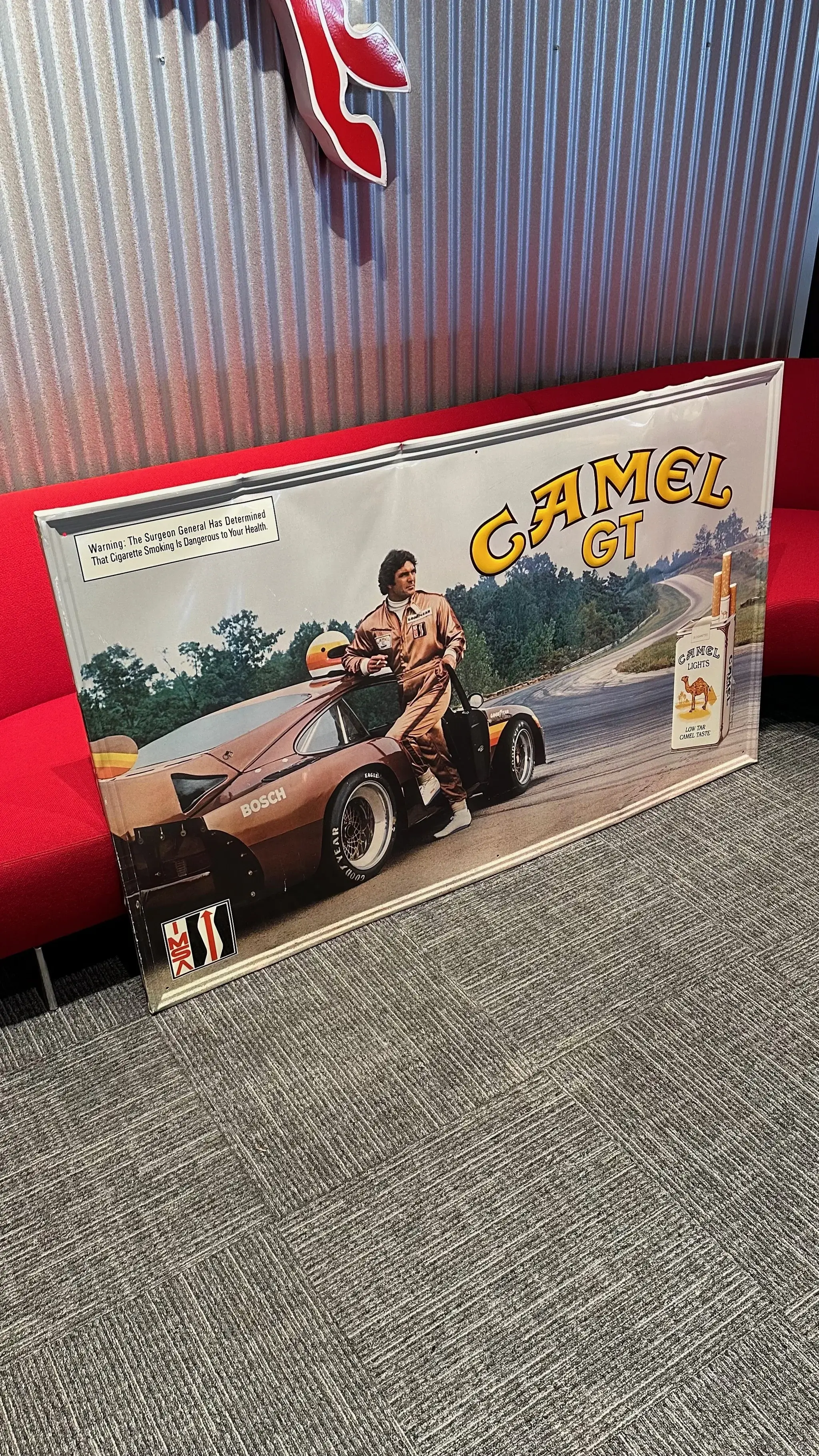 No Reserve Rare Barn Find IMSA Camel GT Porsche 935 Metal Sign (5