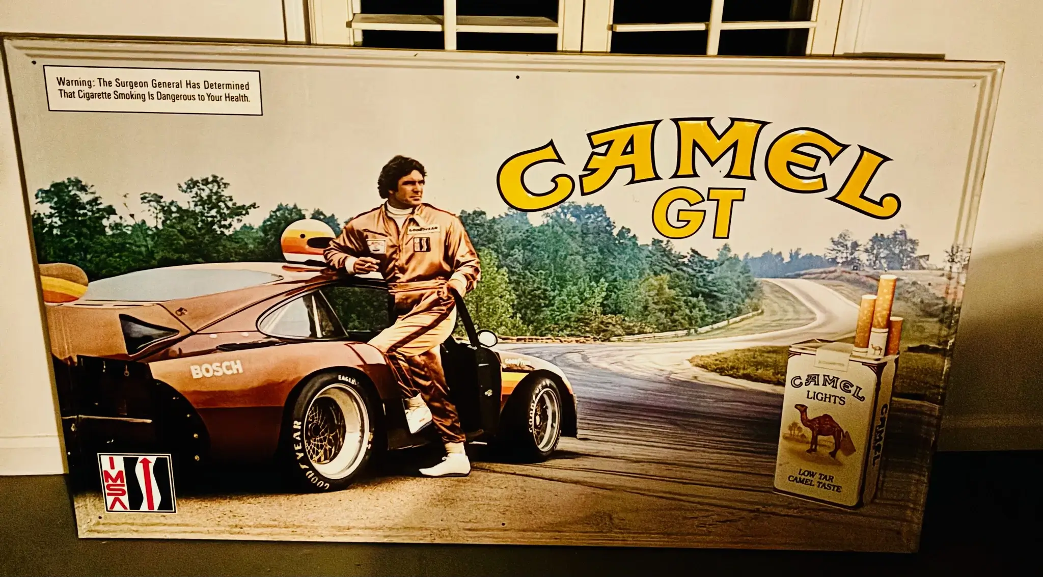 IMSA Camel GT Porsche 935 Metal Sign (5' X 3') | PCARMARKET