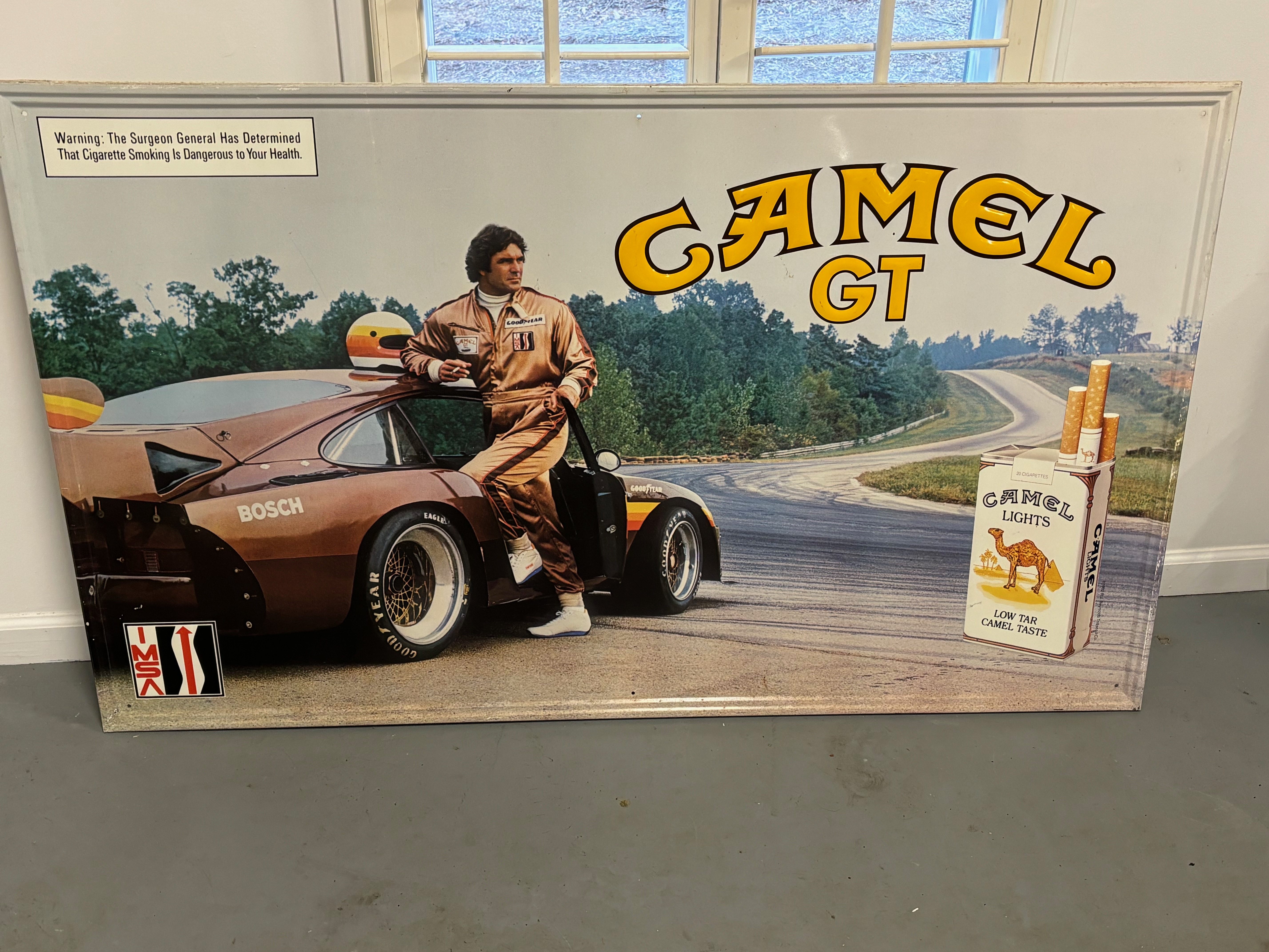 IMSA Camel GT Porsche 935 Metal Sign (5' X 3') | PCARMARKET