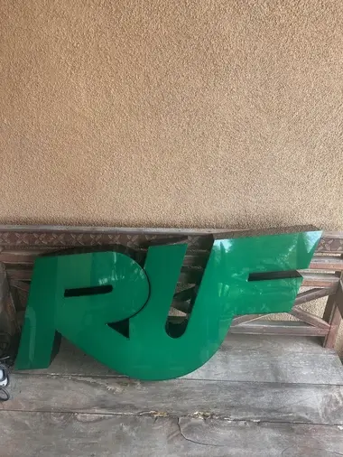 MP: Large Authentic Illuminated RUF Sign | PCARMARKET