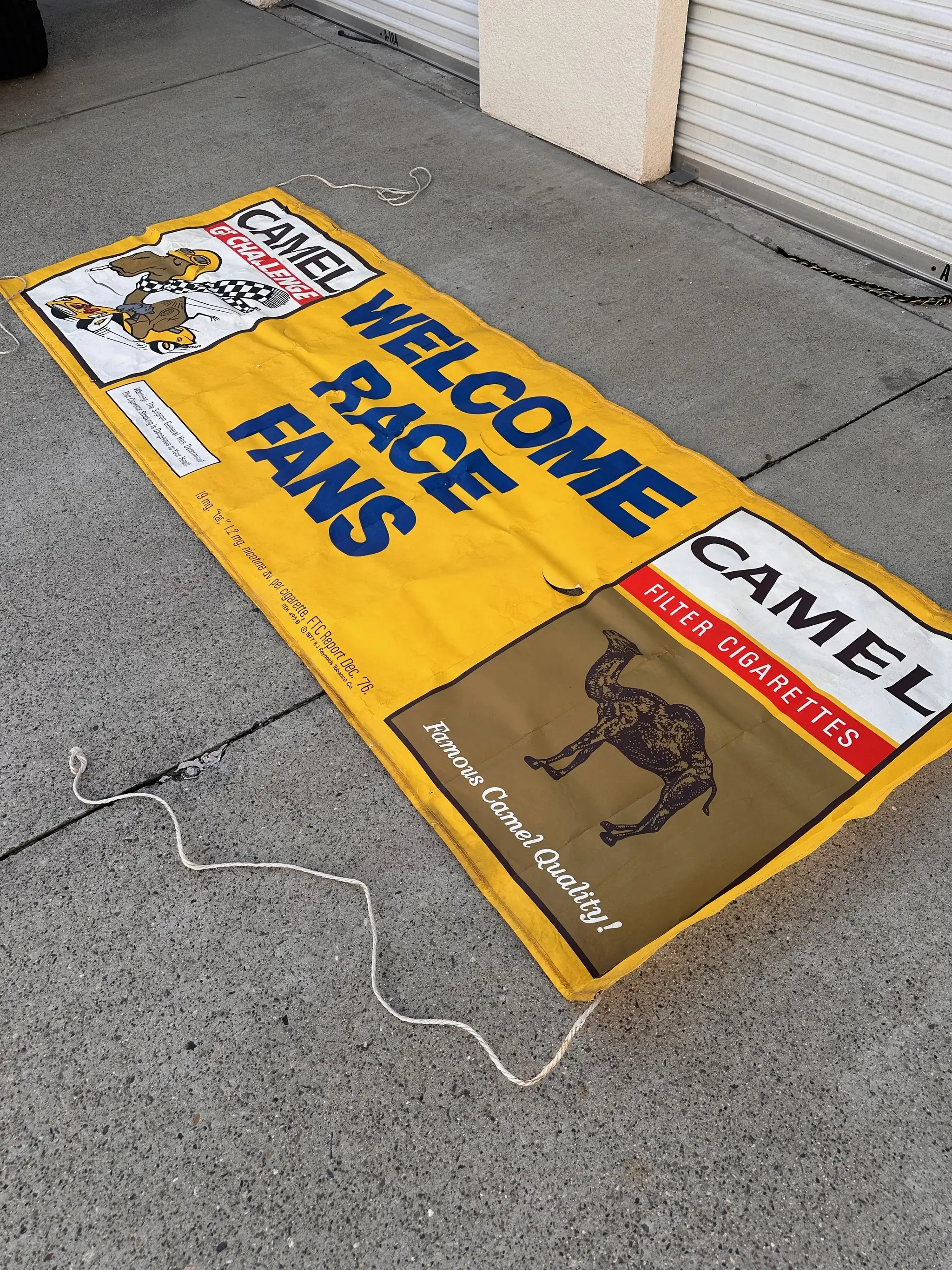 No Reserve 1977 Camel Cigarettes GT Challenge Banner