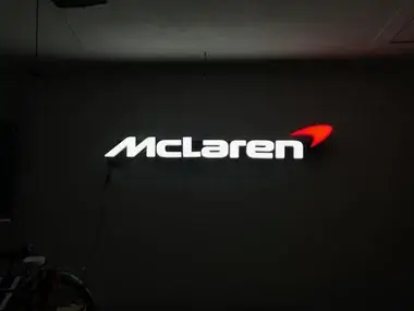 MP: Large Illuminated McLaren Sign | PCARMARKET