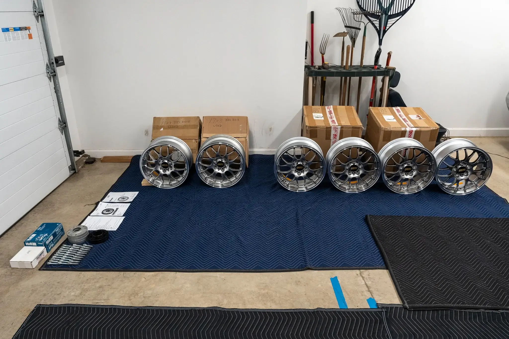 MP: Set of Six 17” x 8” BBS RG-R Wheels | PCARMARKET