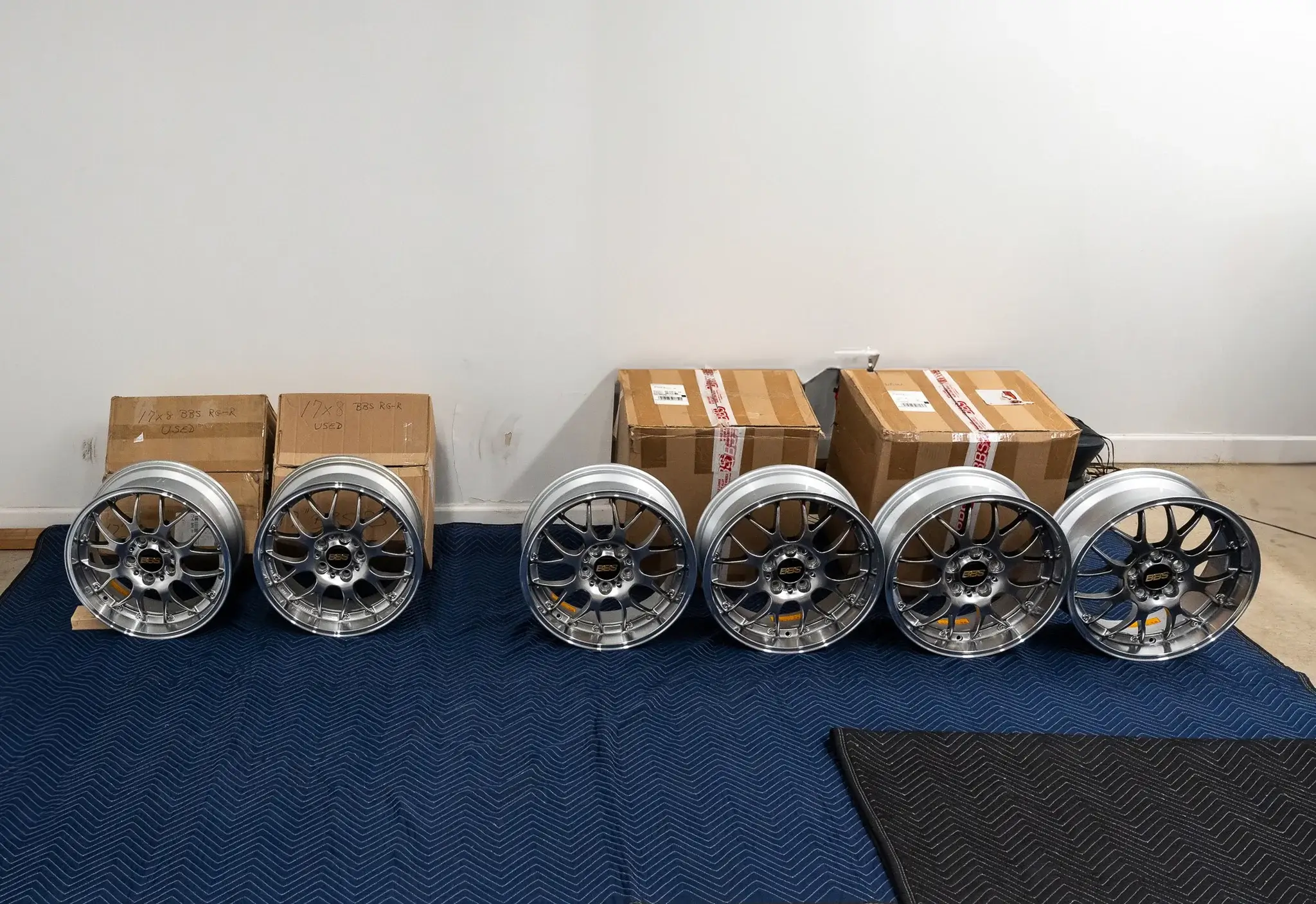 MP: Set of Six 17” x 8” BBS RG-R Wheels | PCARMARKET