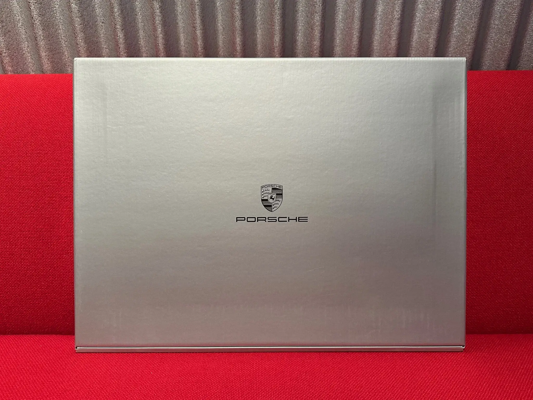 No Reserve Enamel Porsche 911 Turbo Perpetual Calendar w/Original