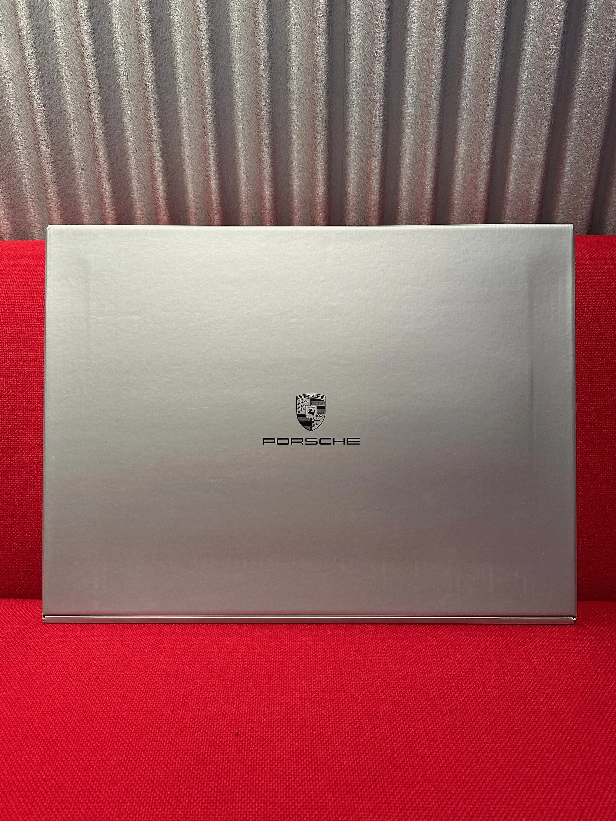 No Reserve Enamel Porsche 911 Turbo Perpetual Calendar w/Original